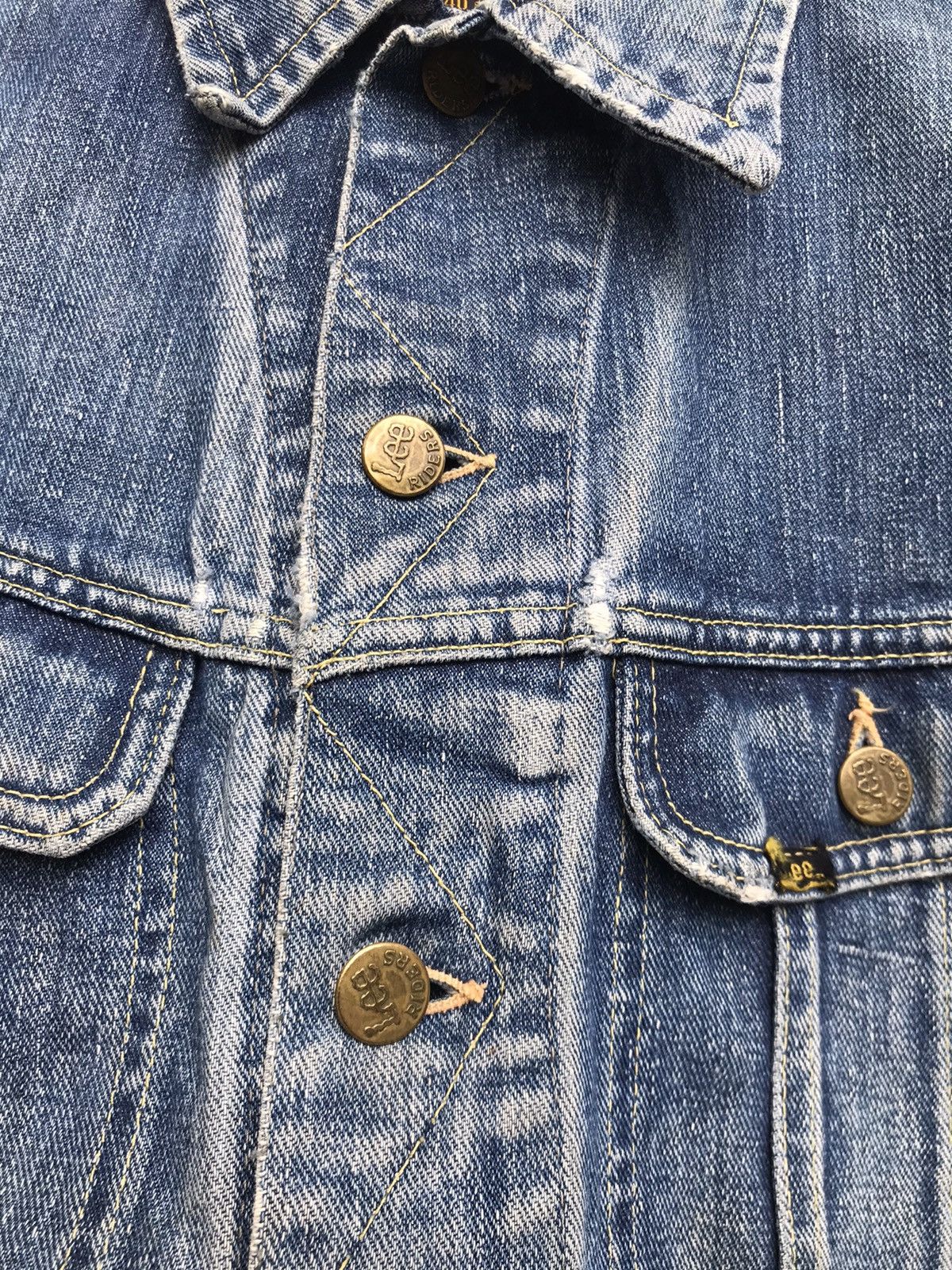 Lee Vintage 60s Lee Riders Made in USA Trucker Denim Jacket Size US S / EU 44-46 / 1 - 4 Thumbnail