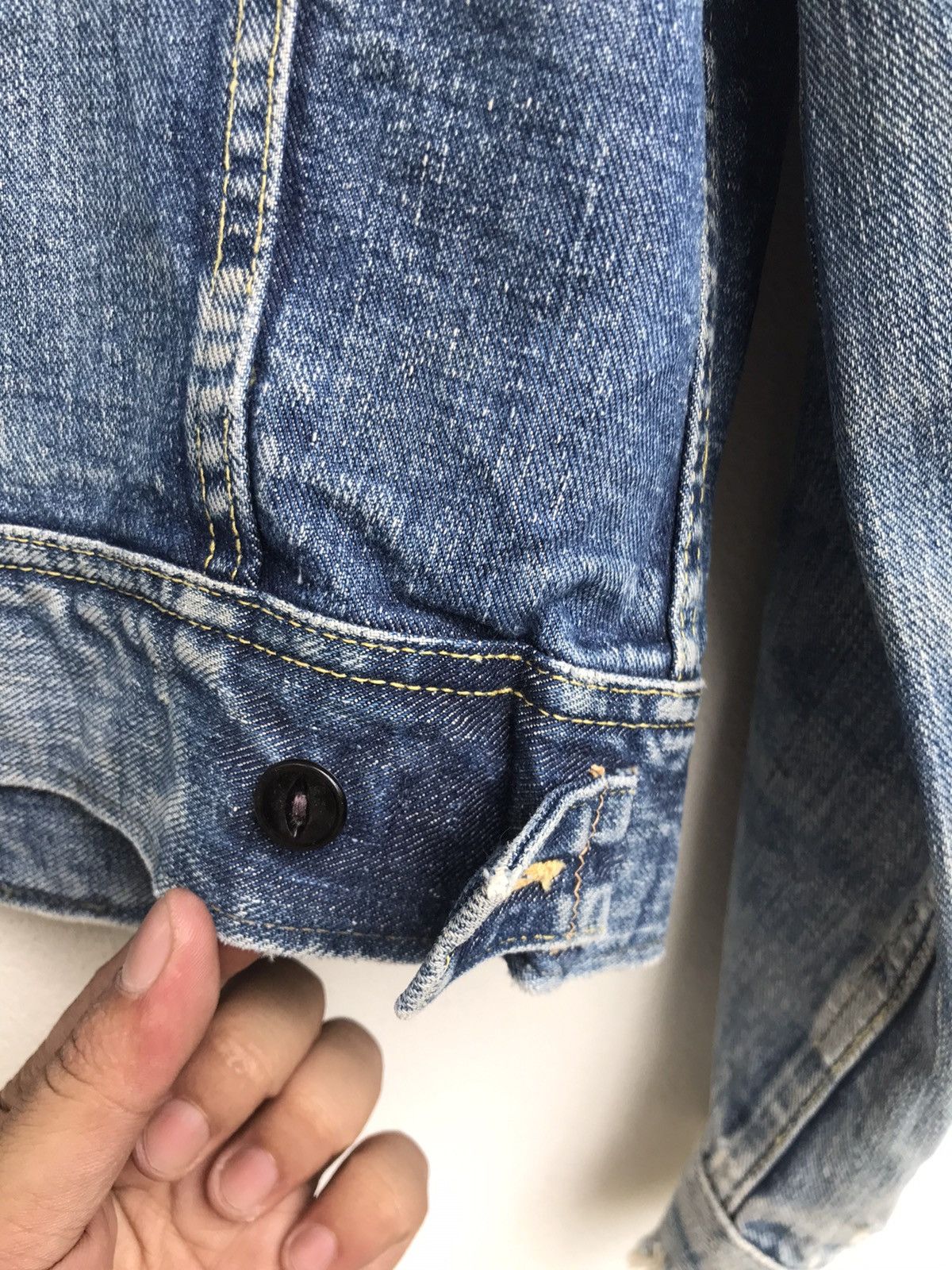 Lee Vintage 60s Lee Riders Made in USA Trucker Denim Jacket Size US S / EU 44-46 / 1 - 13 Thumbnail
