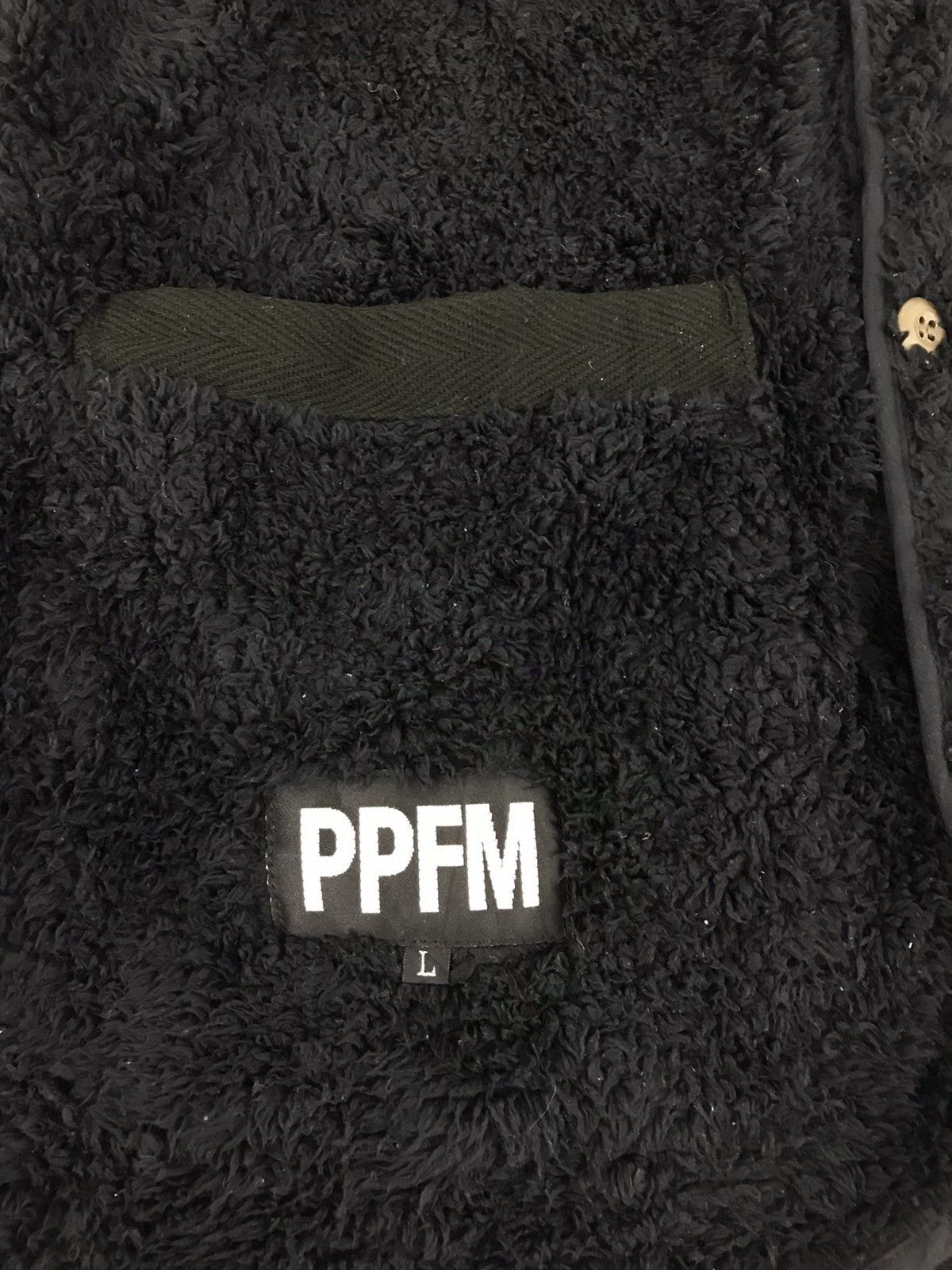 Designer PPFM Sherpa Button Jacket Fluffy Fleece Size US S / EU 44-46 / 1 - 3 Thumbnail