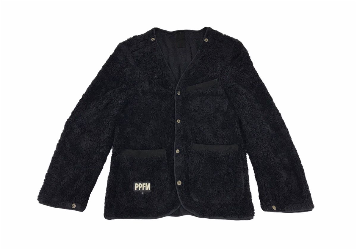 Designer PPFM Sherpa Button Jacket Fluffy Fleece Size US S / EU 44-46 / 1 - 1 Preview