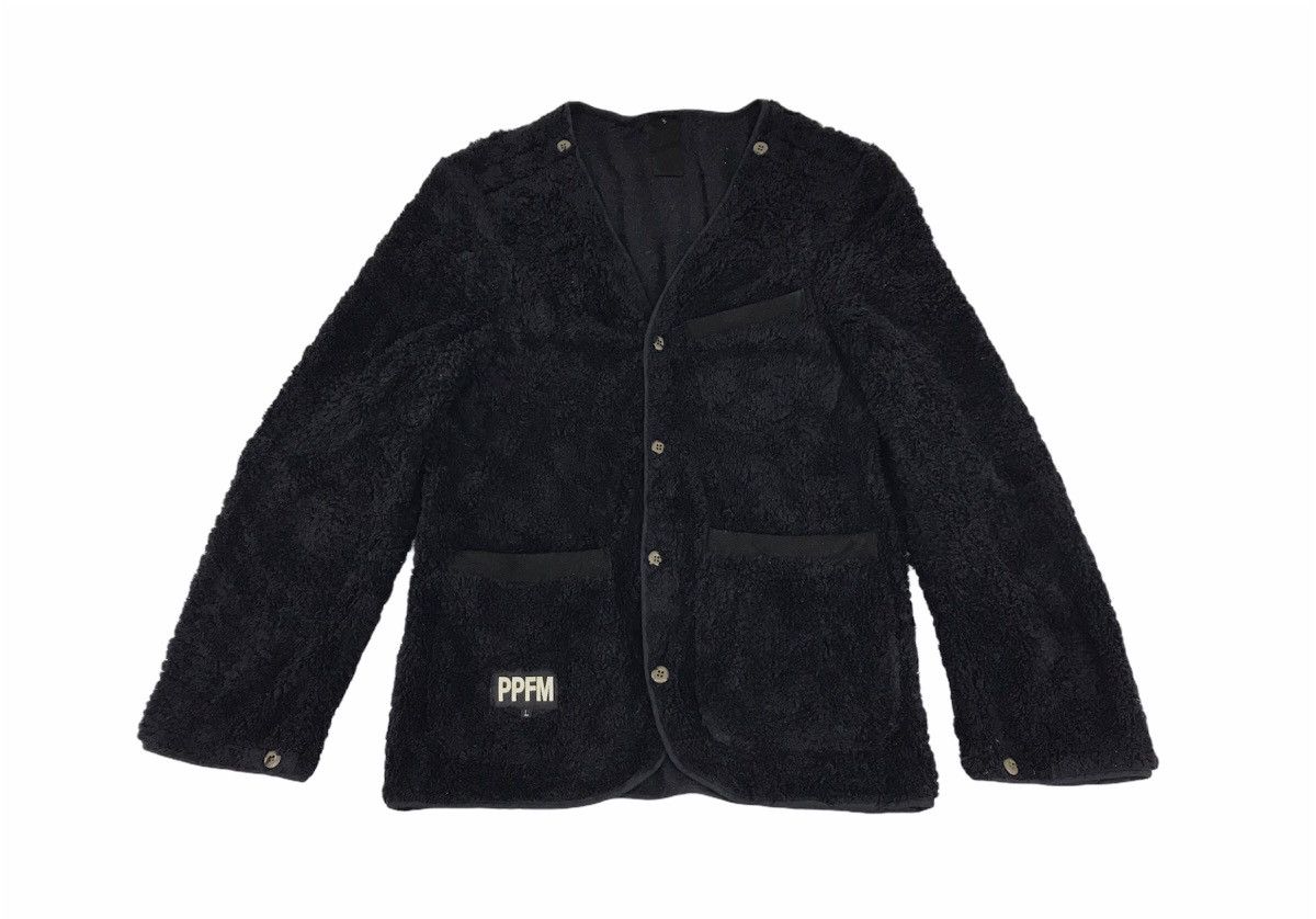 Designer × Japanese Brand × PPFM PPFM Sherpa Button Jacket Fluffy Fleece Size US S / EU 44-46 / 1 - 1 Thumbnail