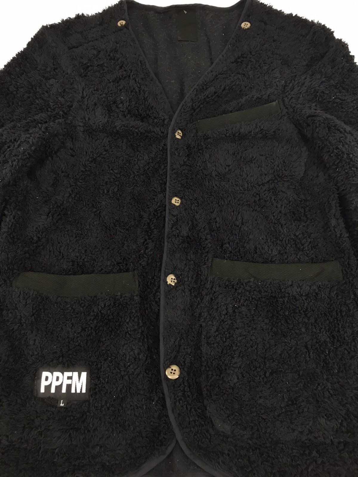 Designer PPFM Sherpa Button Jacket Fluffy Fleece Size US S / EU 44-46 / 1 - 4 Thumbnail