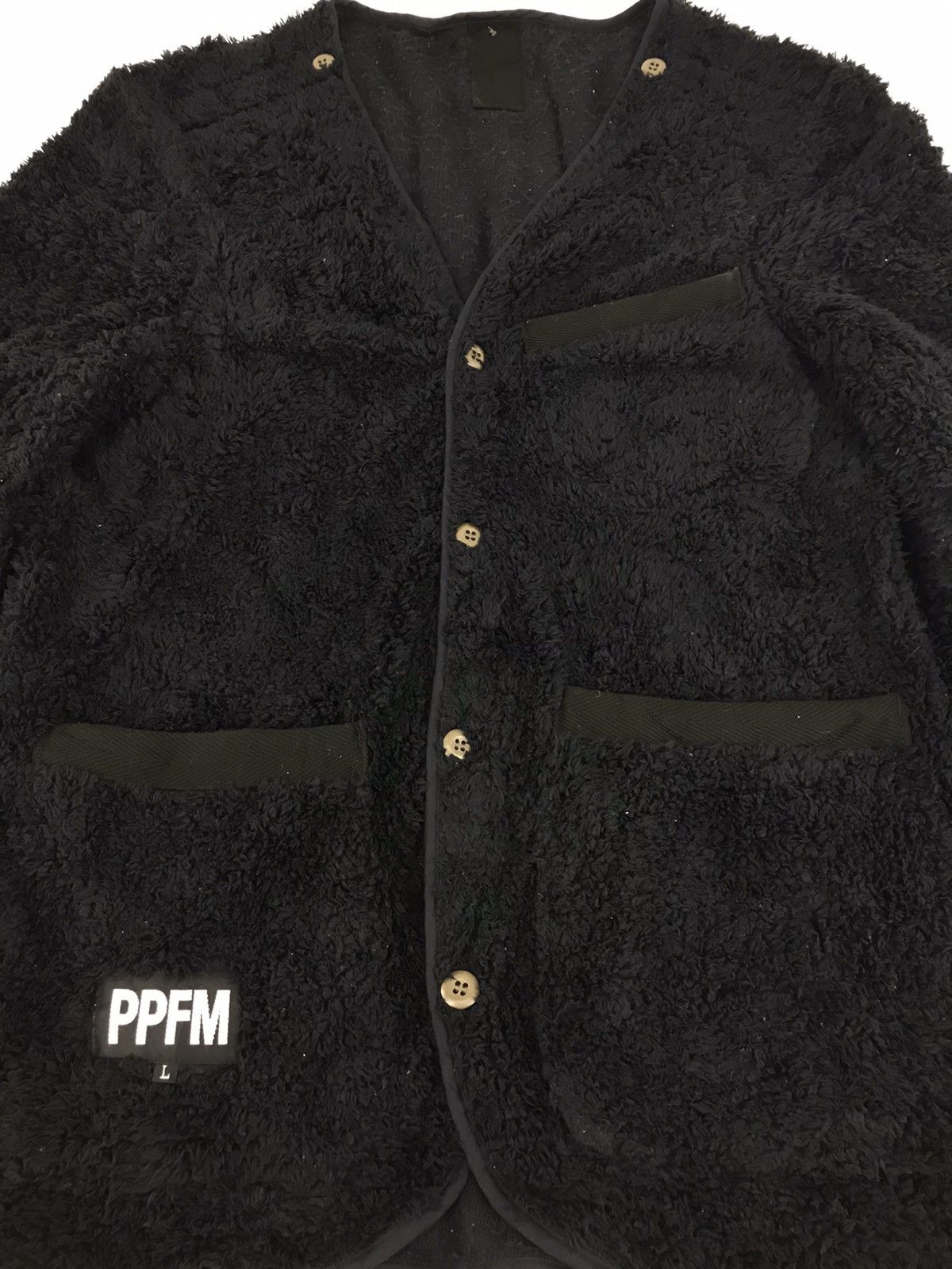 Designer × Japanese Brand × PPFM PPFM Sherpa Button Jacket Fluffy Fleece Size US S / EU 44-46 / 1 - 4 Thumbnail
