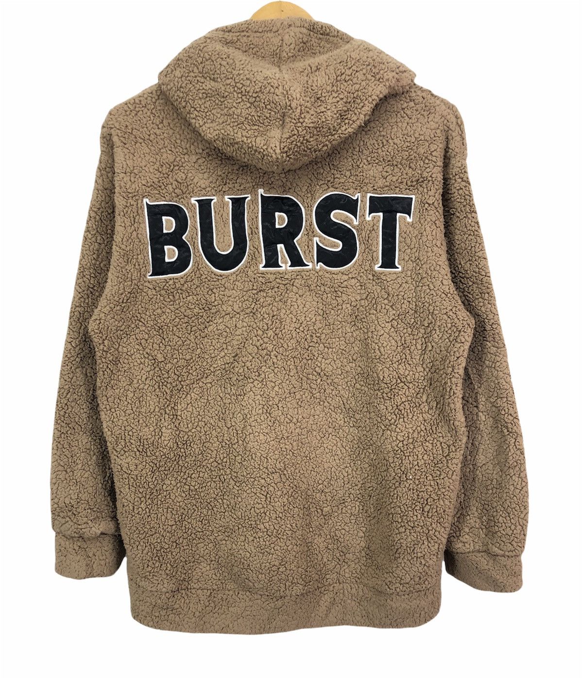 Japanese Brand Leahmatin Burst Embroidery Spellout Fleece Hoodie Size US M / EU 48-50 / 2 - 2 Thumbnail