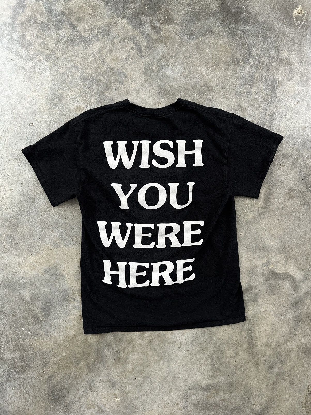 image of Travis Scott Astroworld Wish You Were Here Tee Black Medium, Men's