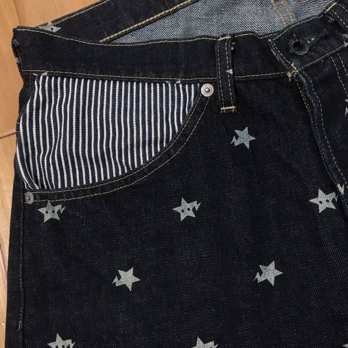 Bape BAPE STA denim shorts a bathing ape BAPE STAR ★size S Size US 30 / EU 46 - 3 Thumbnail