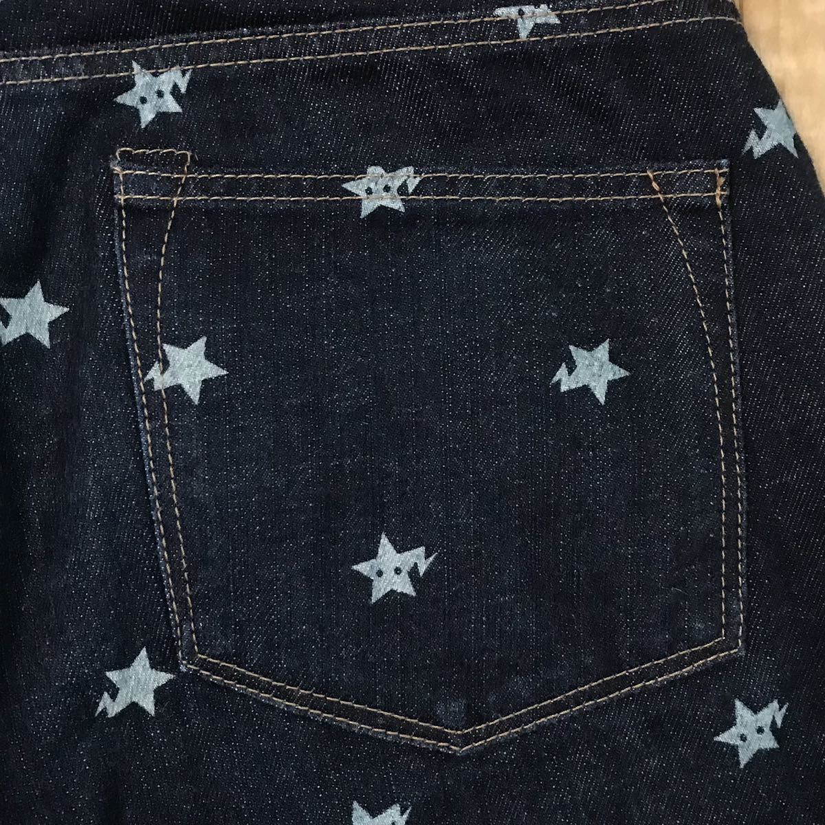 Bape BAPE STA denim shorts a bathing ape BAPE STAR ★size S Size US 30 / EU 46 - 4 Thumbnail
