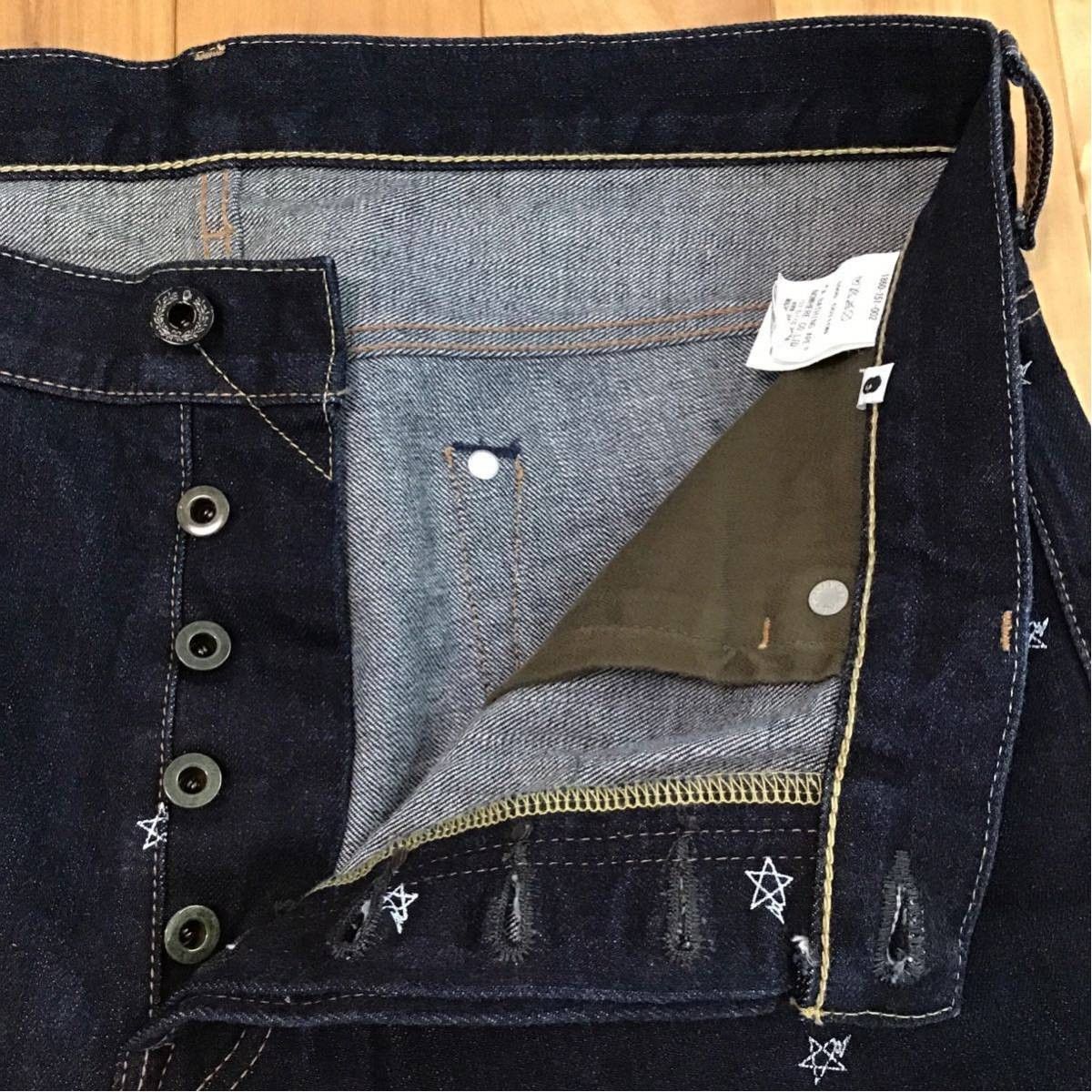 Bape BAPE STAR embroidery denim shorts BAPE STA ape ★size L Size US 34 / EU 50 - 5 Thumbnail