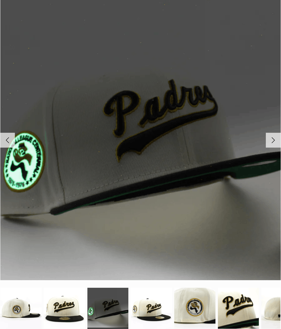 MLB × New Era 7 1/8 White Black Script San Diego Padres Two 2 Tone Chrome Size ONE SIZE - 12 Thumbnail