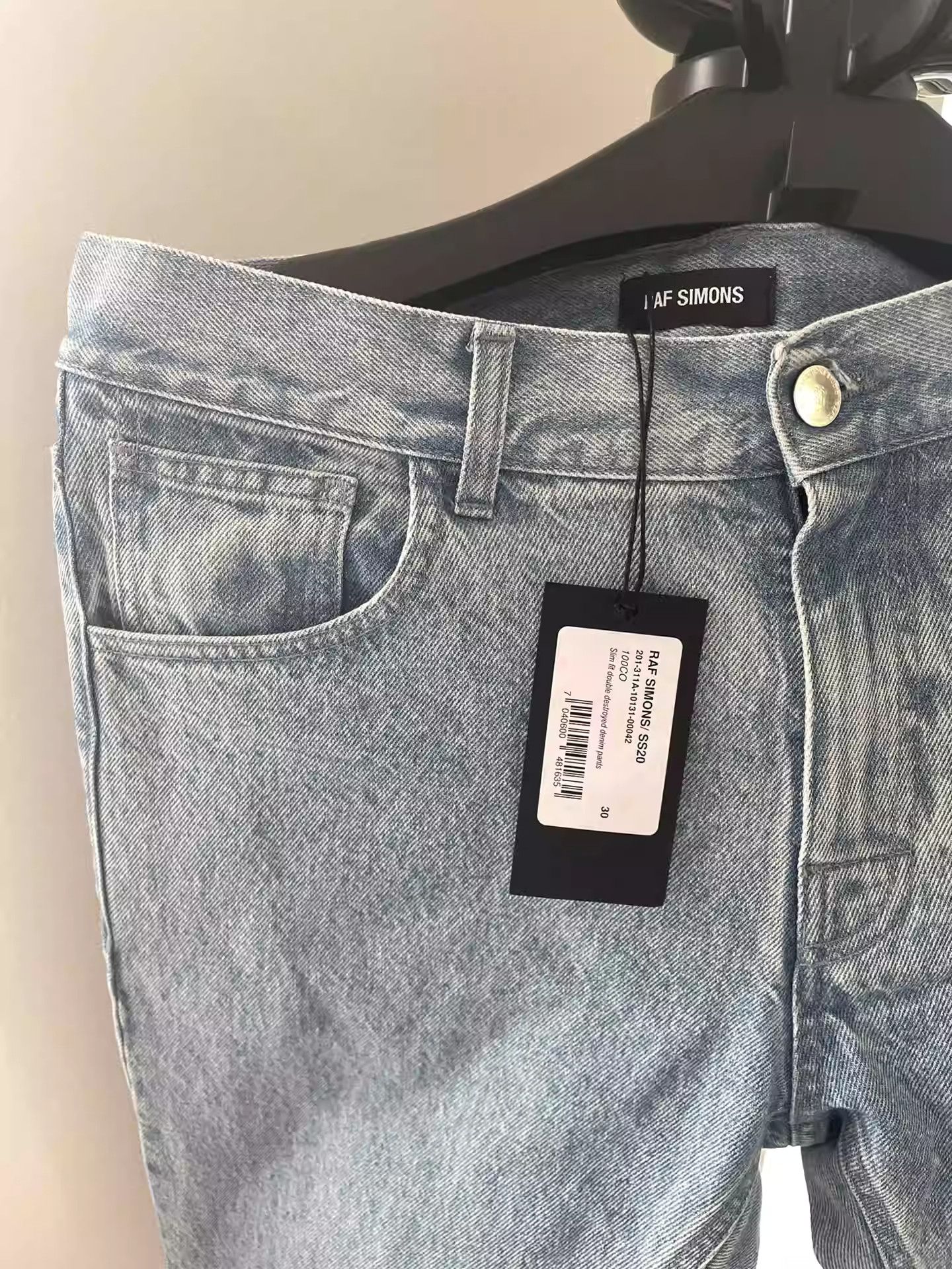Raf Simons raf simons double layer destroyed jeans Size US 30 / EU 46 - 4 Thumbnail