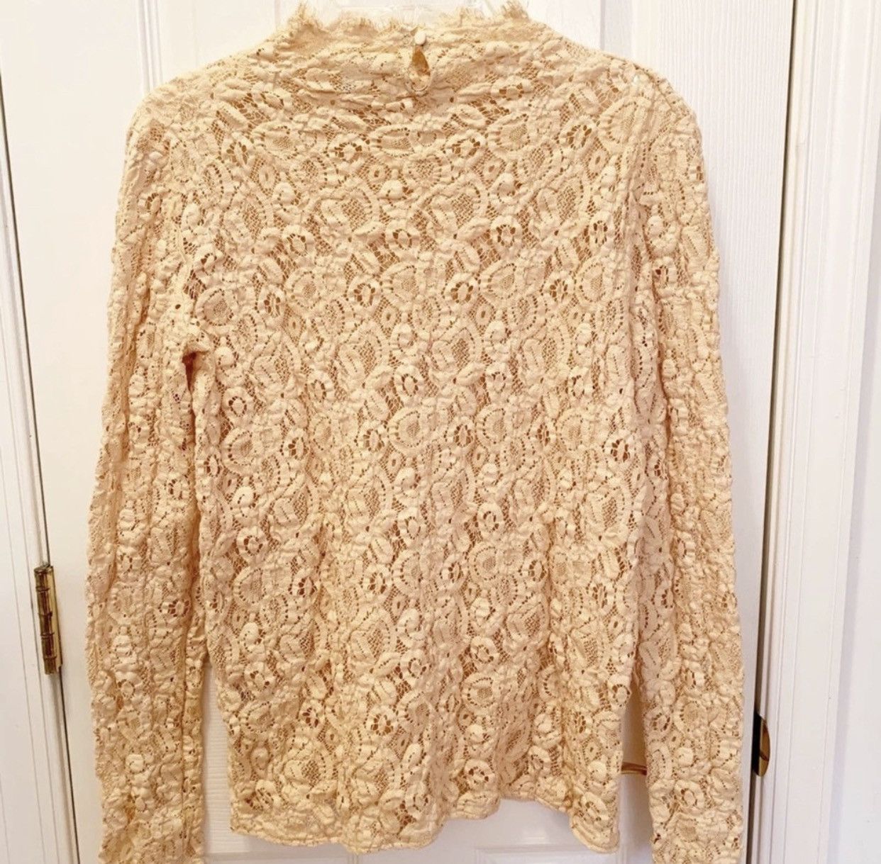 Helmut Lang RARE GRAIL Helmut Lang crochet lace shirt Size US S / EU 44-46 / 1 - 3 Thumbnail