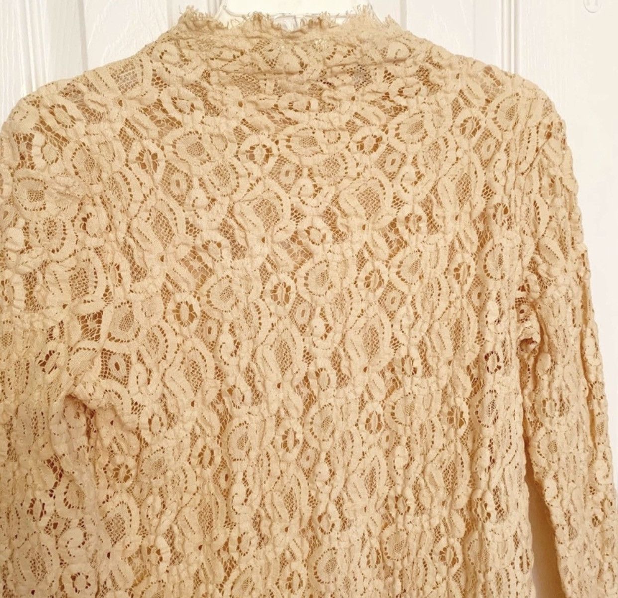 image of Grail Helmut Lang Crochet Lace Shirt, Men's (Size Small)