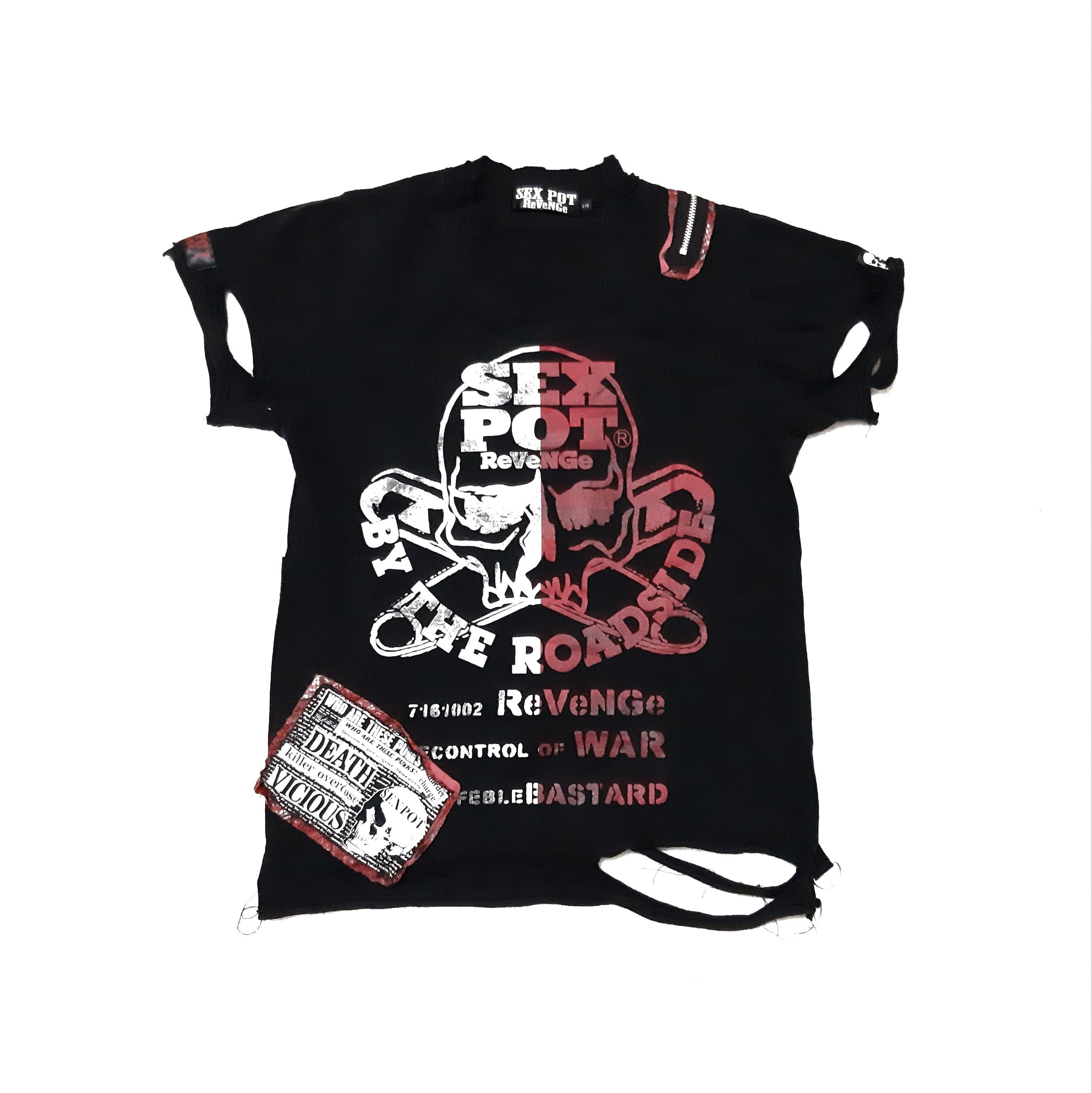 image of Final Bondage Seditionaries Sex Pot Overprint Shirt in Black, Men's (Size Small)