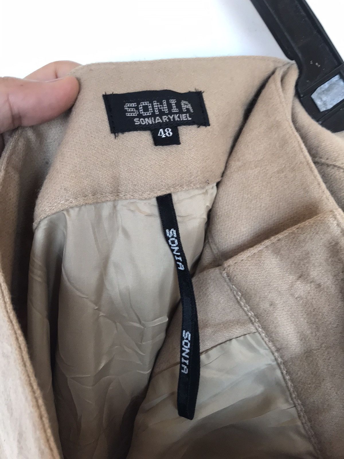 Sonia Rykiel Sonia Rykiel Wool Pants Baggy Beige Tan size 34 Size 34" / US 12 / IT 48 - 4 Thumbnail