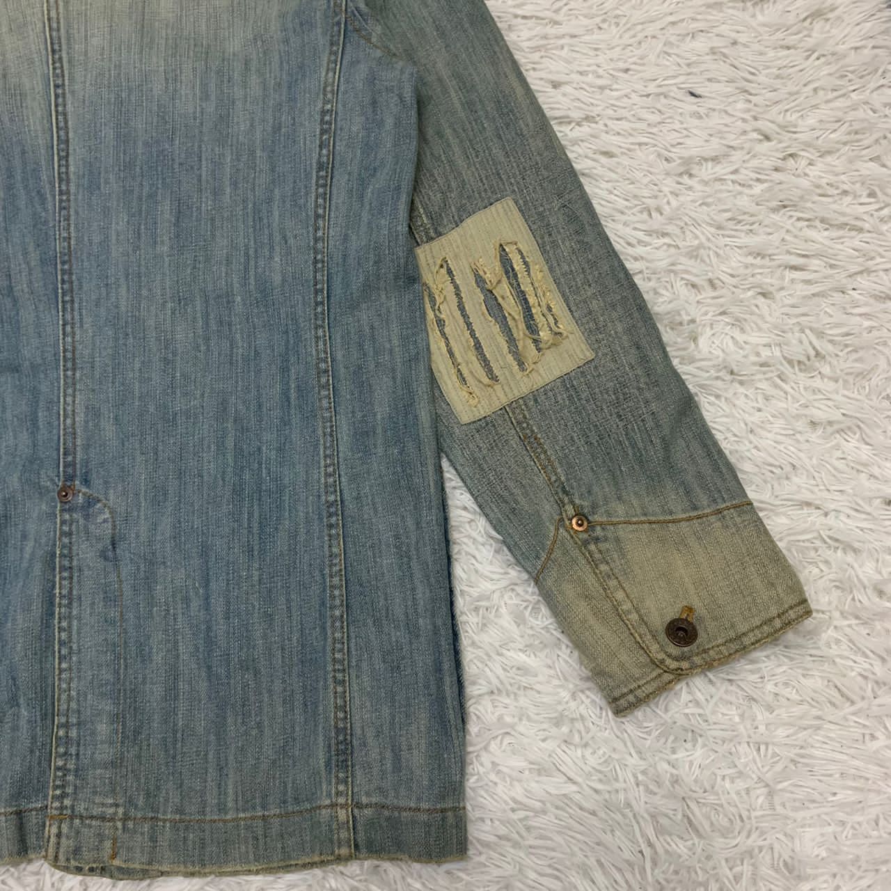 Japanese Brand Vtg Heritage Stone Patch Denim Jacket Size US M / EU 48-50 / 2 - 4 Thumbnail