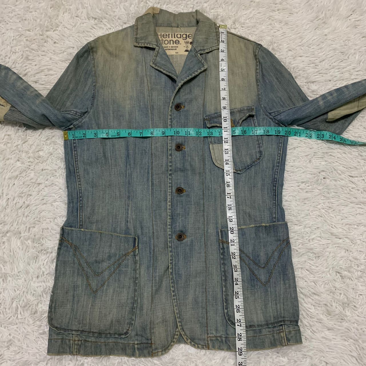 Japanese Brand Vtg Heritage Stone Patch Denim Jacket Size US M / EU 48-50 / 2 - 6 Thumbnail