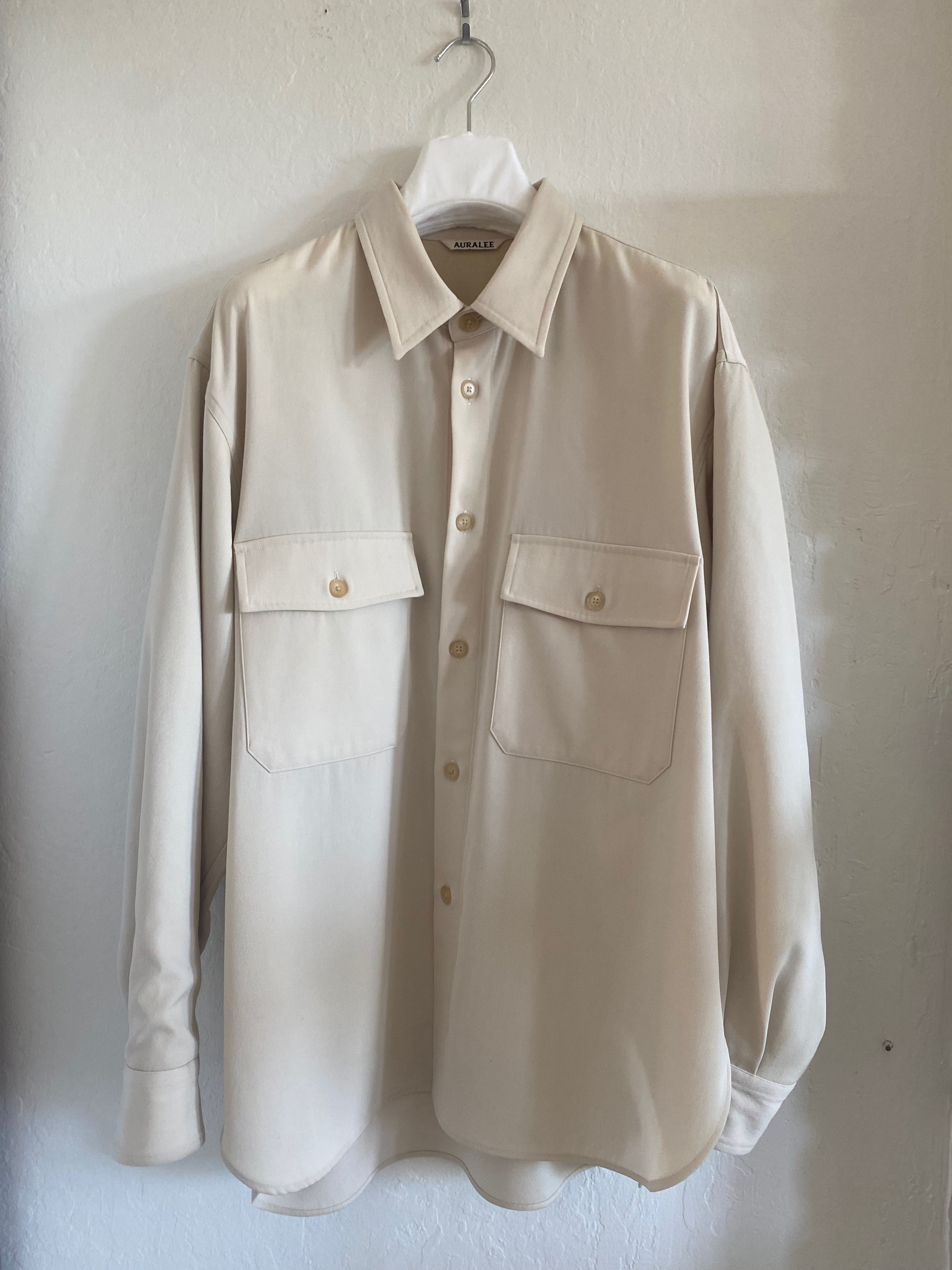 Auralee Wool Max Gabardine shirt size 5/XL | Grailed