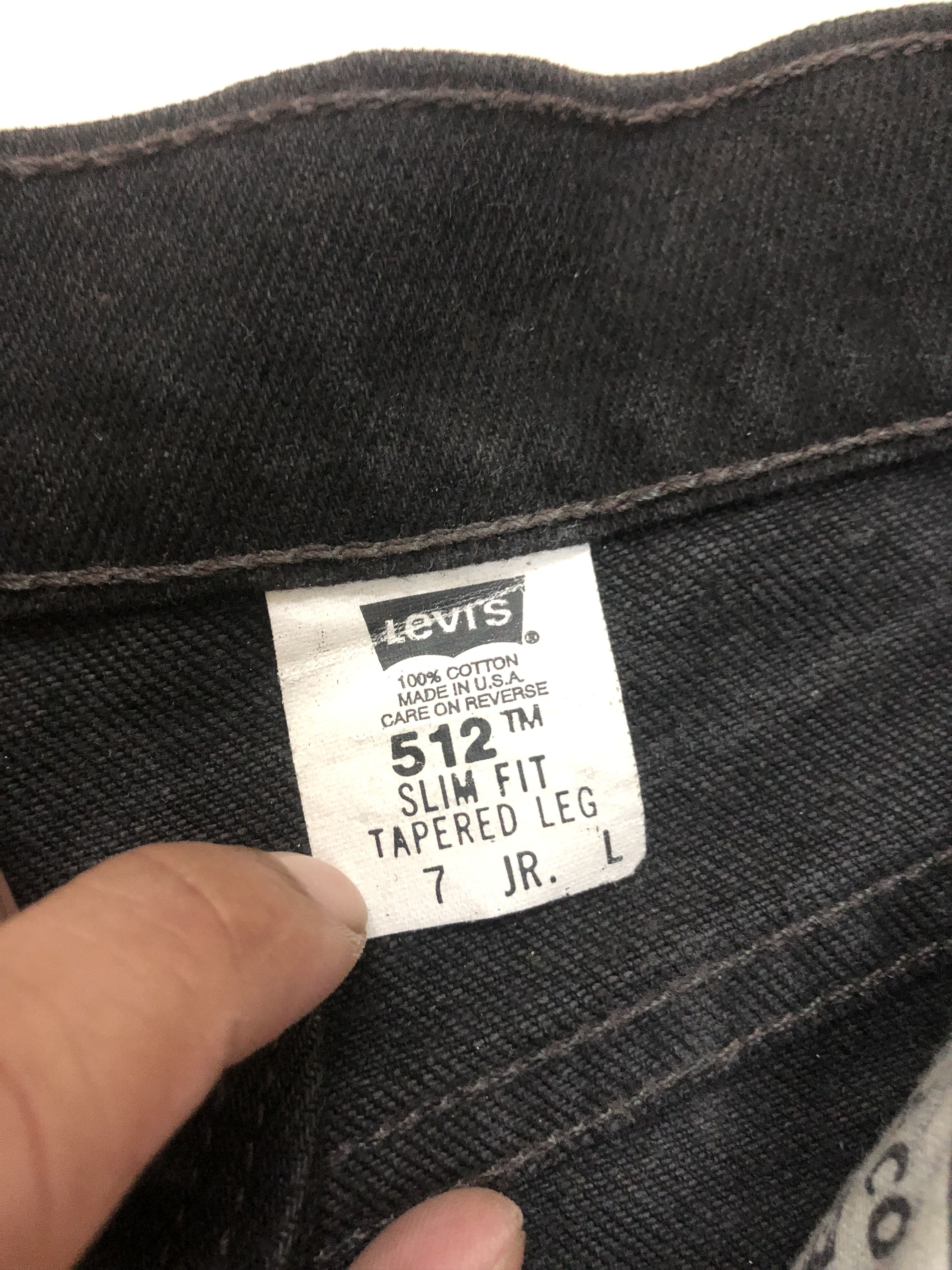 Levi's Vintage Levis 512 Slim Fit Tapered Leg 27x33.5 Size US 27 - 3 Thumbnail