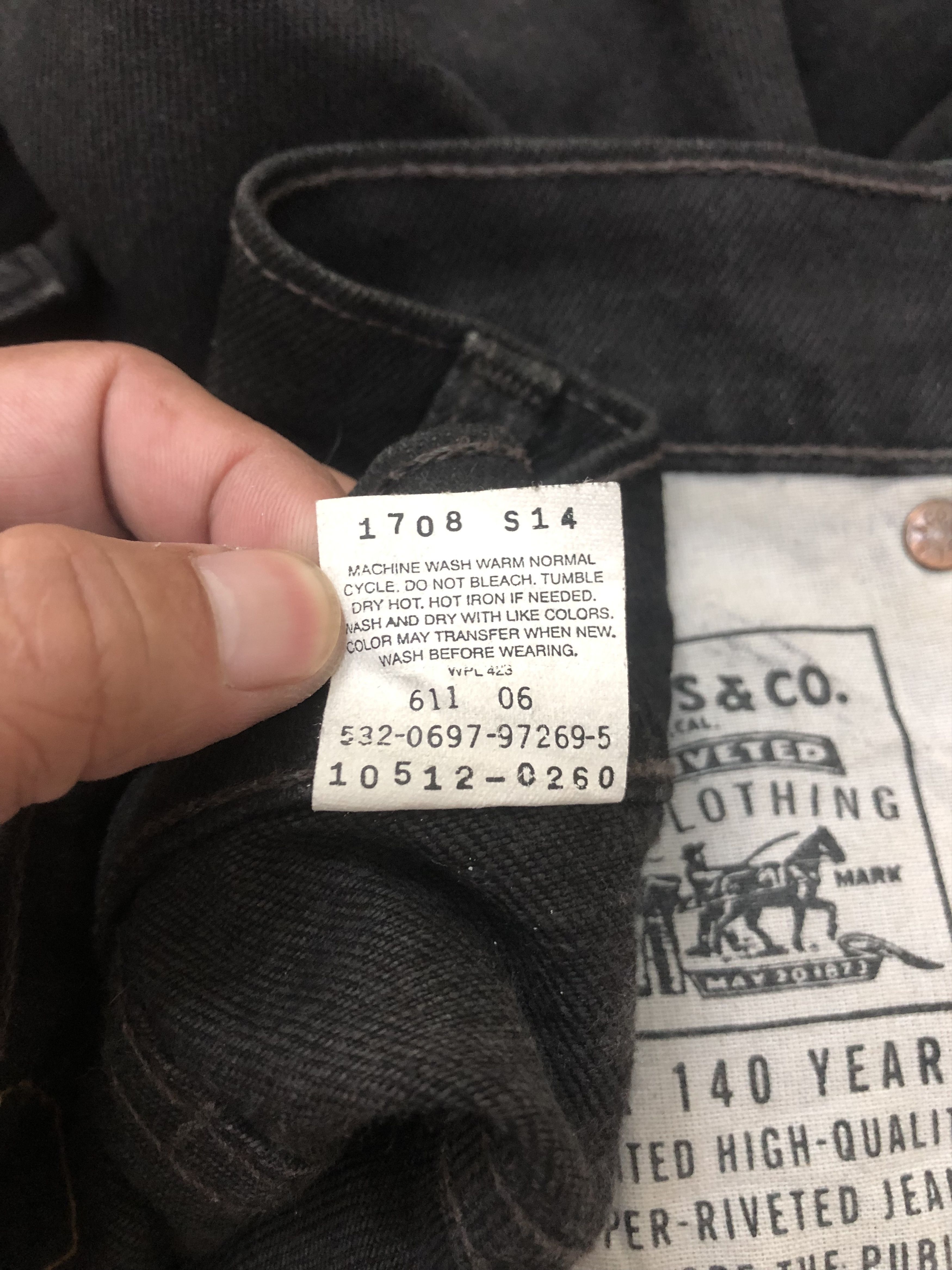 Levi's Vintage Levis 512 Slim Fit Tapered Leg 27x33.5 Size US 27 - 6 Thumbnail