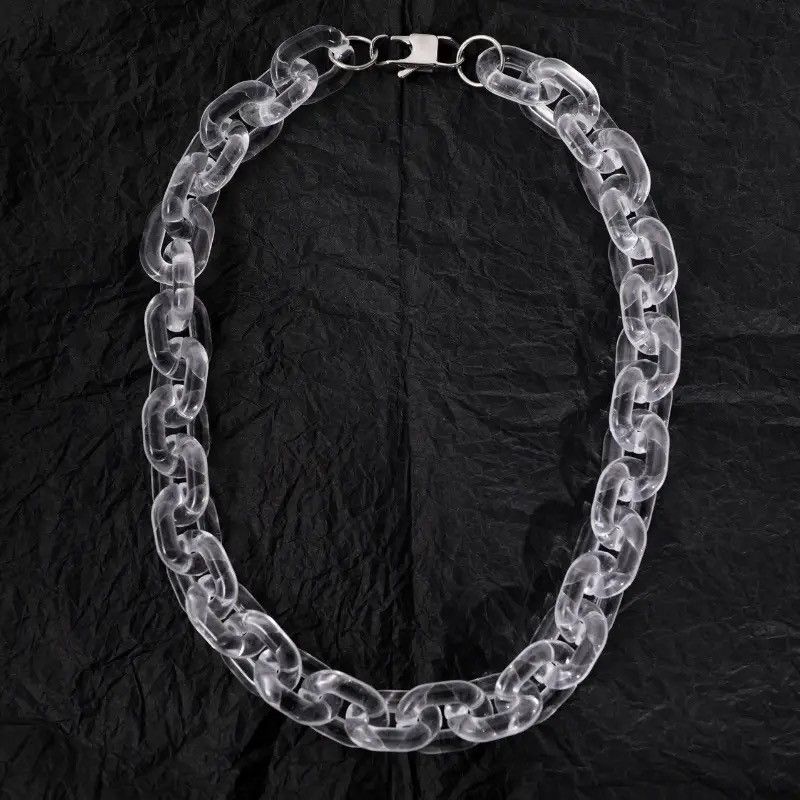 Jewelry New Transparent Acrylic Chain Necklace Size ONE SIZE - 3 Thumbnail