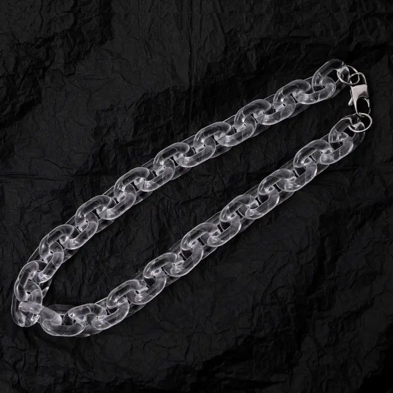 Jewelry New Transparent Acrylic Chain Necklace Size ONE SIZE - 2 Thumbnail