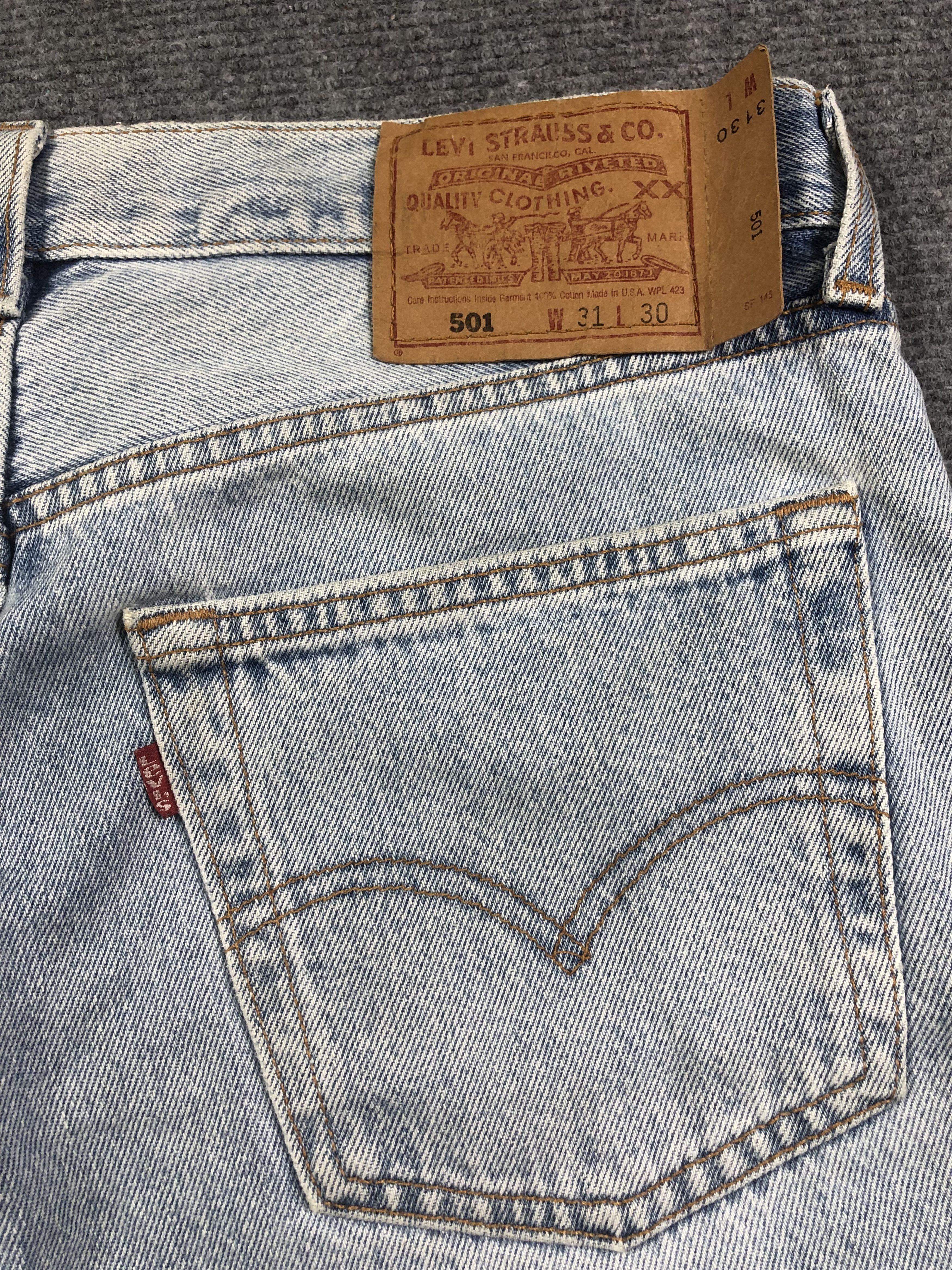 Levi's Wash Blue Vintage Levis 501 32x29 Size US 32 / EU 48 - 6 Thumbnail