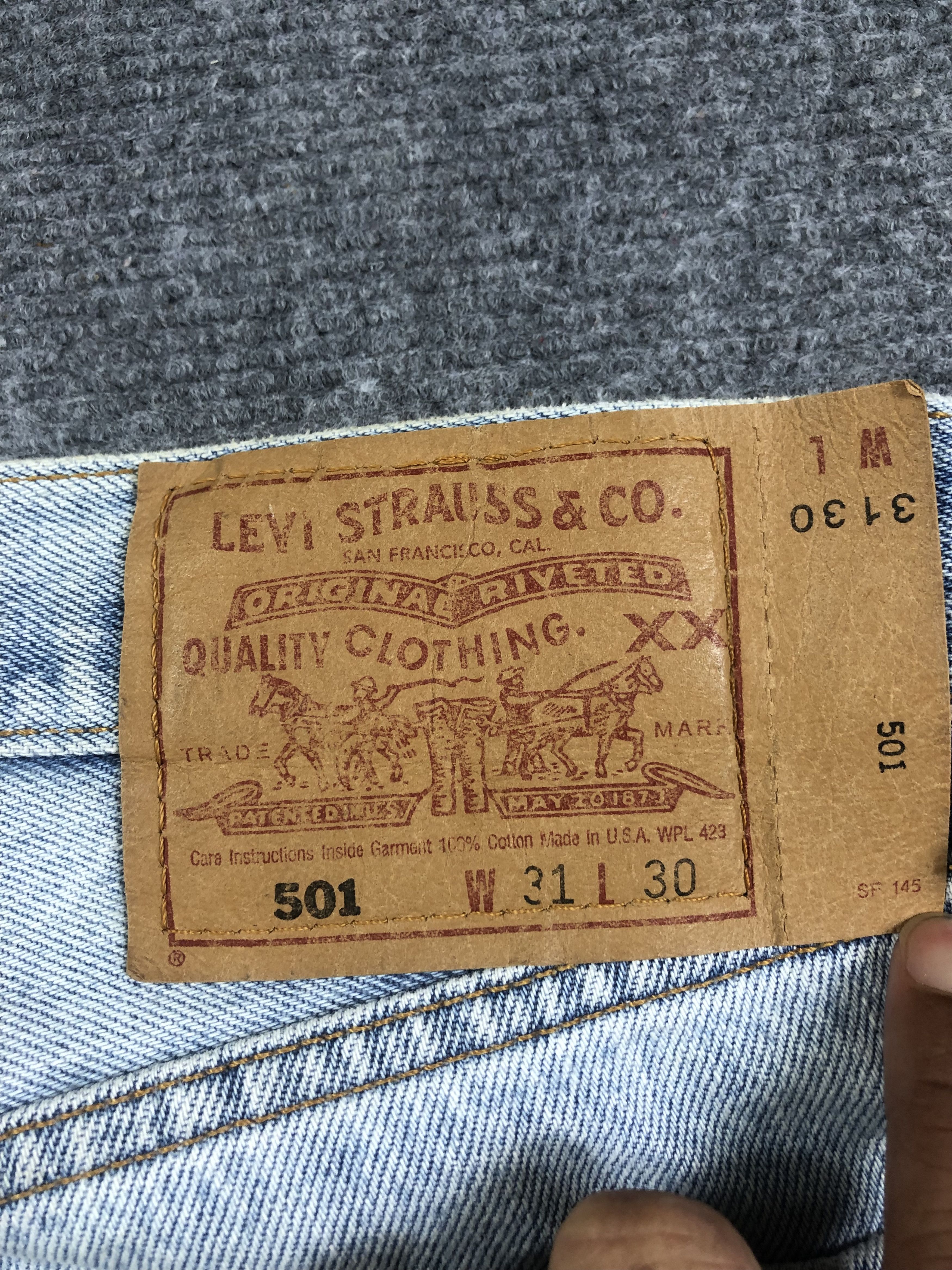 Levi's Wash Blue Vintage Levis 501 32x29 Size US 32 / EU 48 - 5 Thumbnail