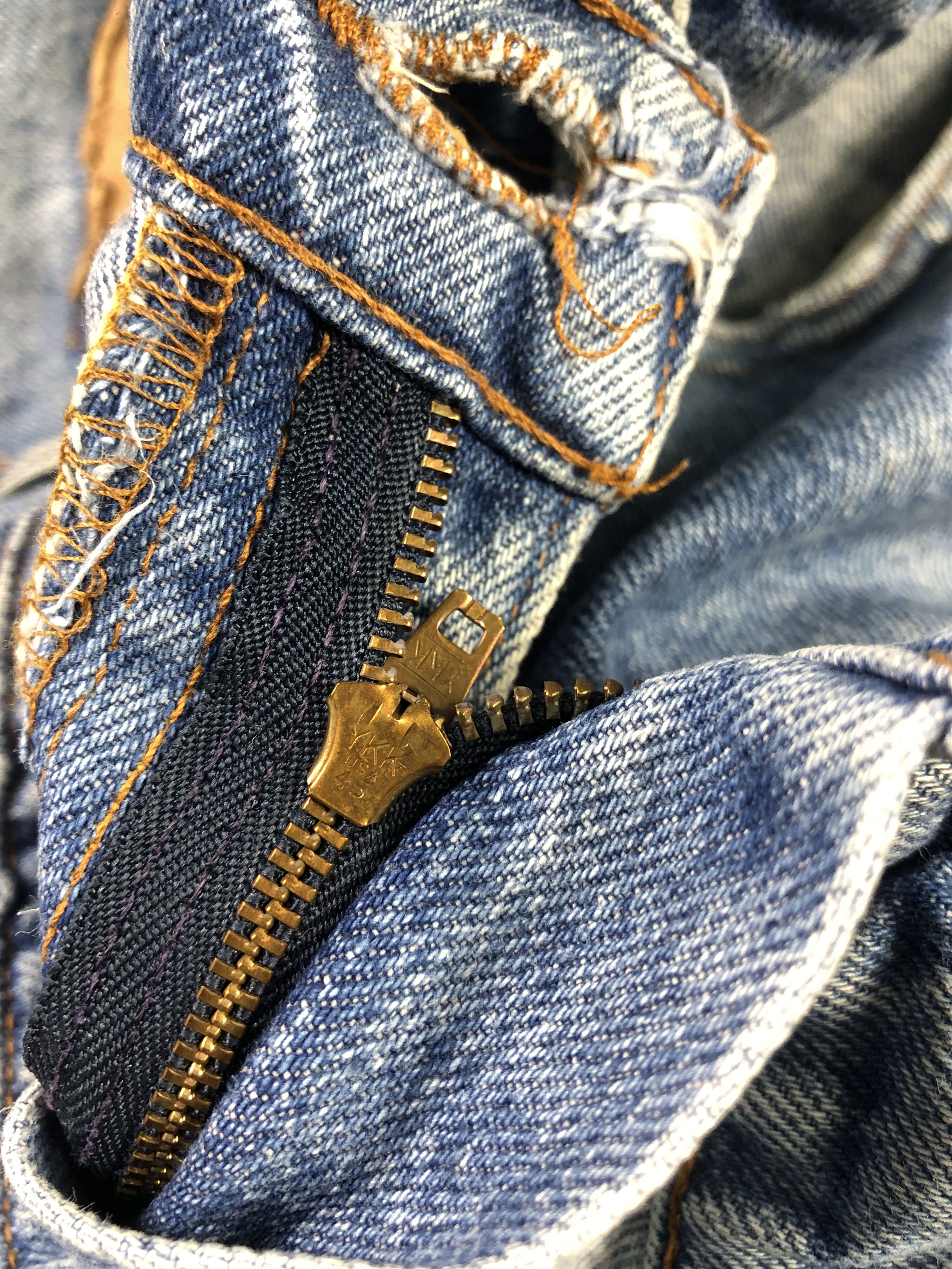 Levi's Wash Blue Vintage Levis 505 Jeans 41X32.5 Size US 41 - 4 Thumbnail