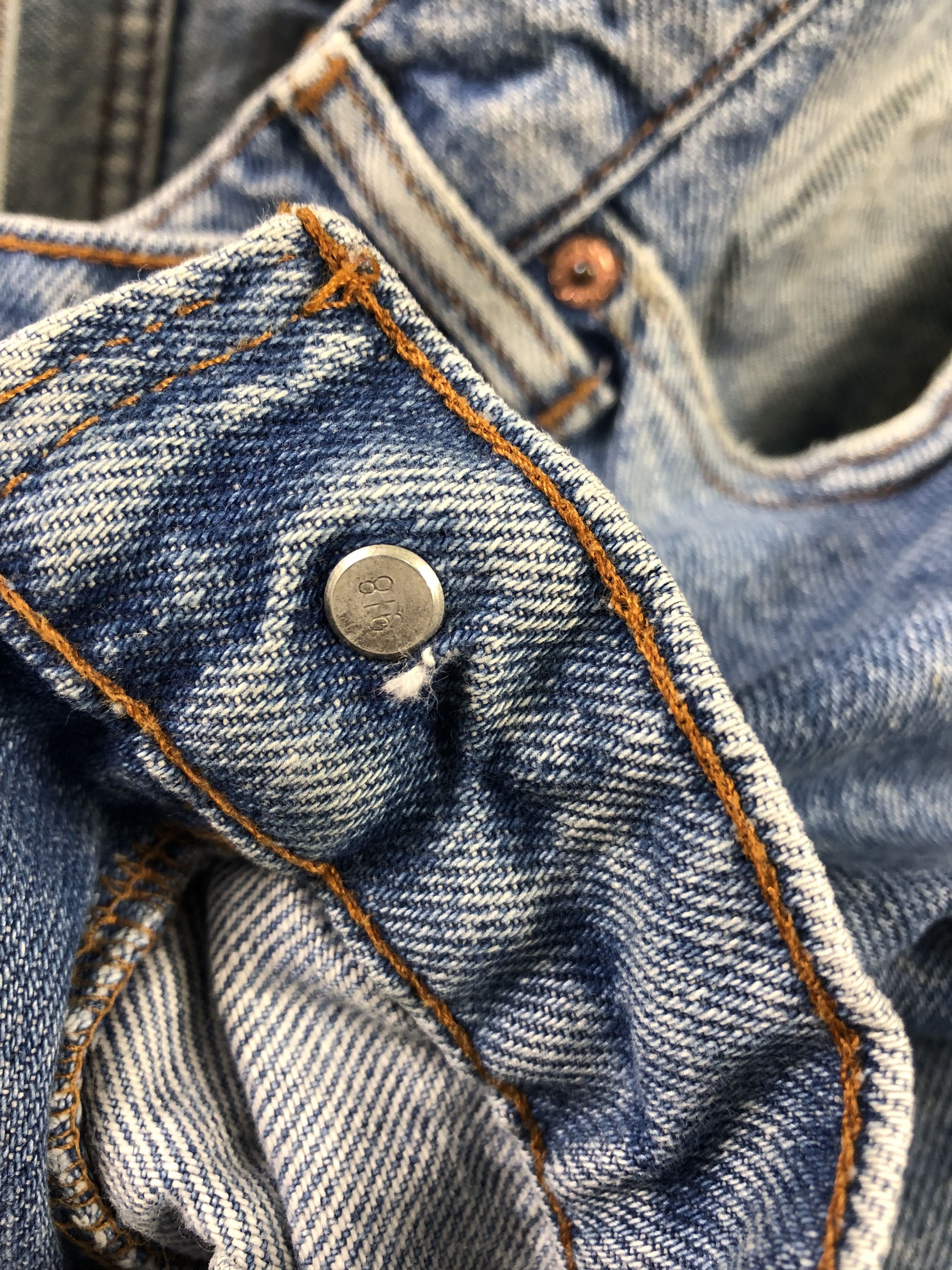 Levi's Wash Blue Vintage Levis 505 Jeans 41X32.5 Size US 41 - 5 Thumbnail