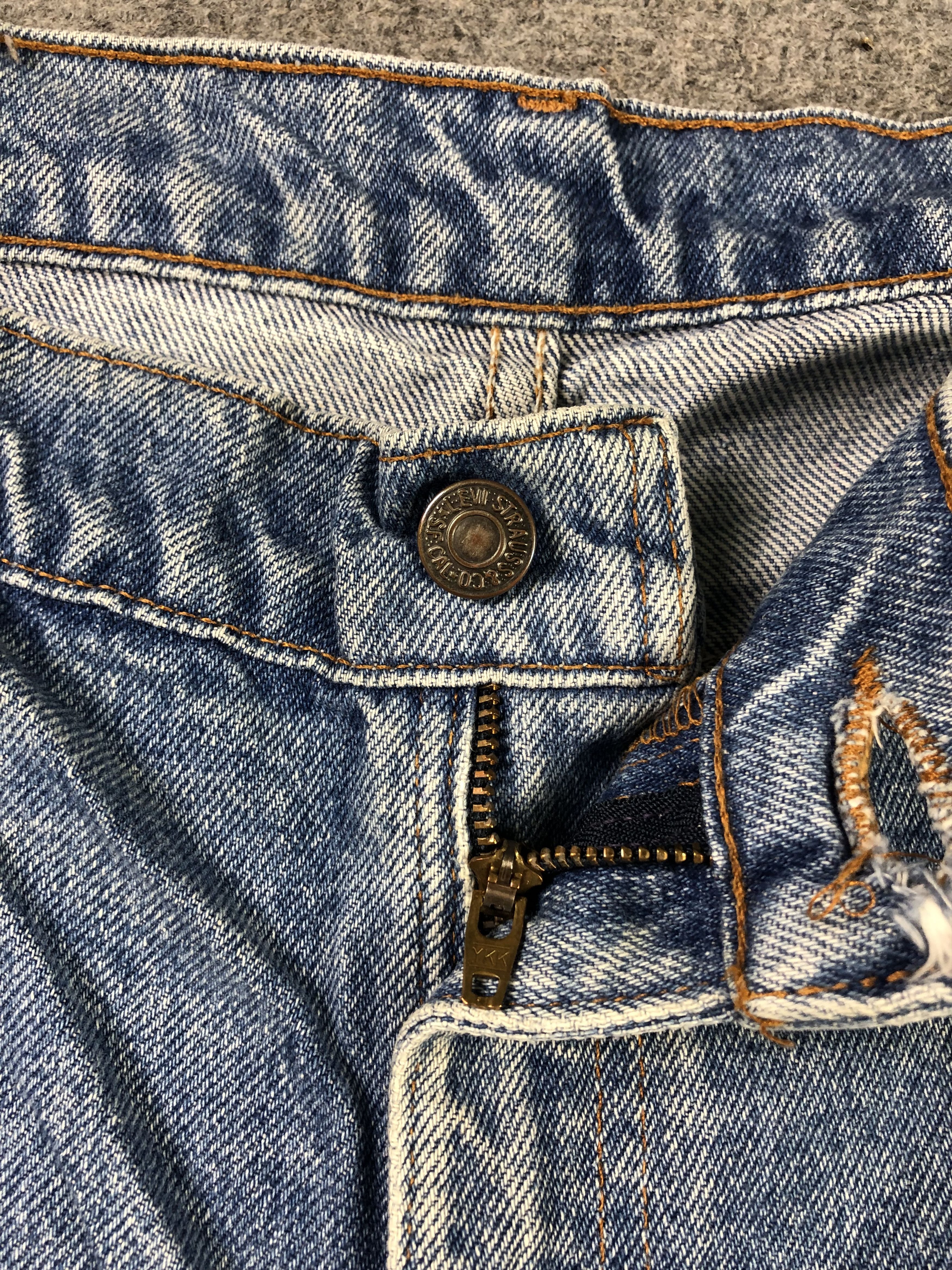 Levi's Wash Blue Vintage Levis 505 Jeans 41X32.5 Size US 41 - 3 Thumbnail
