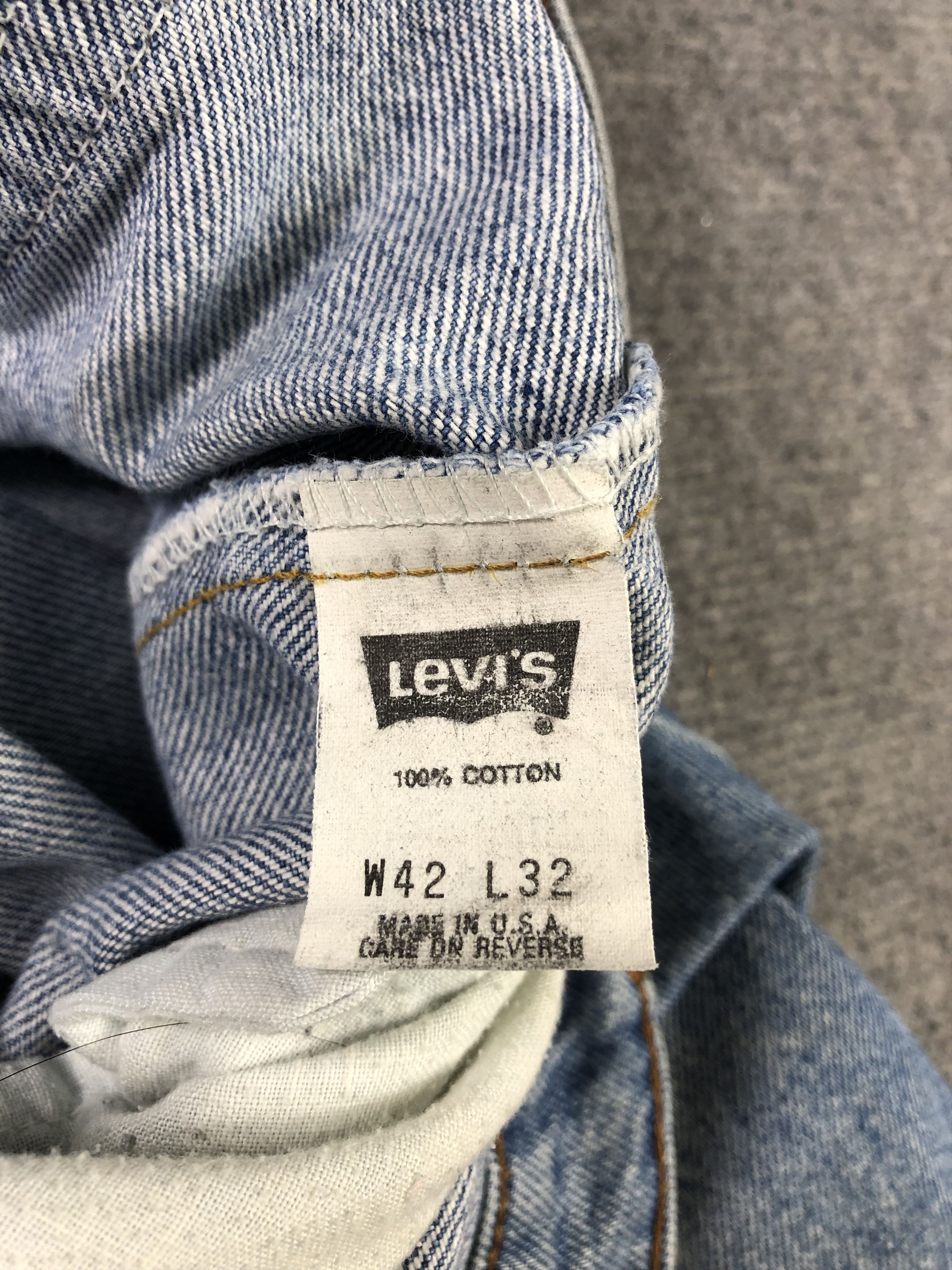 Levi's Wash Blue Vintage Levis 505 Jeans 41X32.5 Size US 41 - 6 Thumbnail