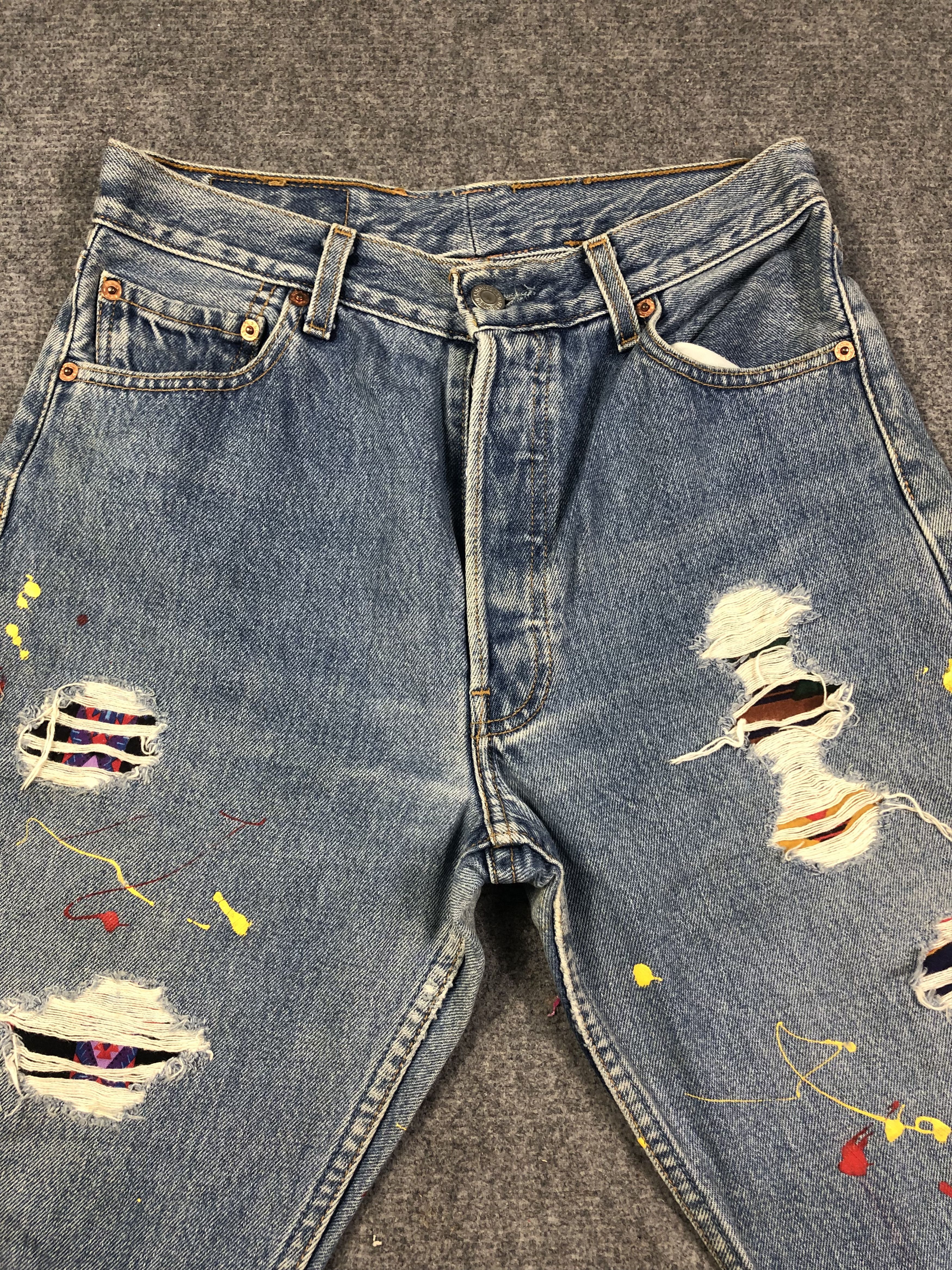 Levi's Vintage Levis 501 Custom 29x18 Size US 29 - 2 Thumbnail