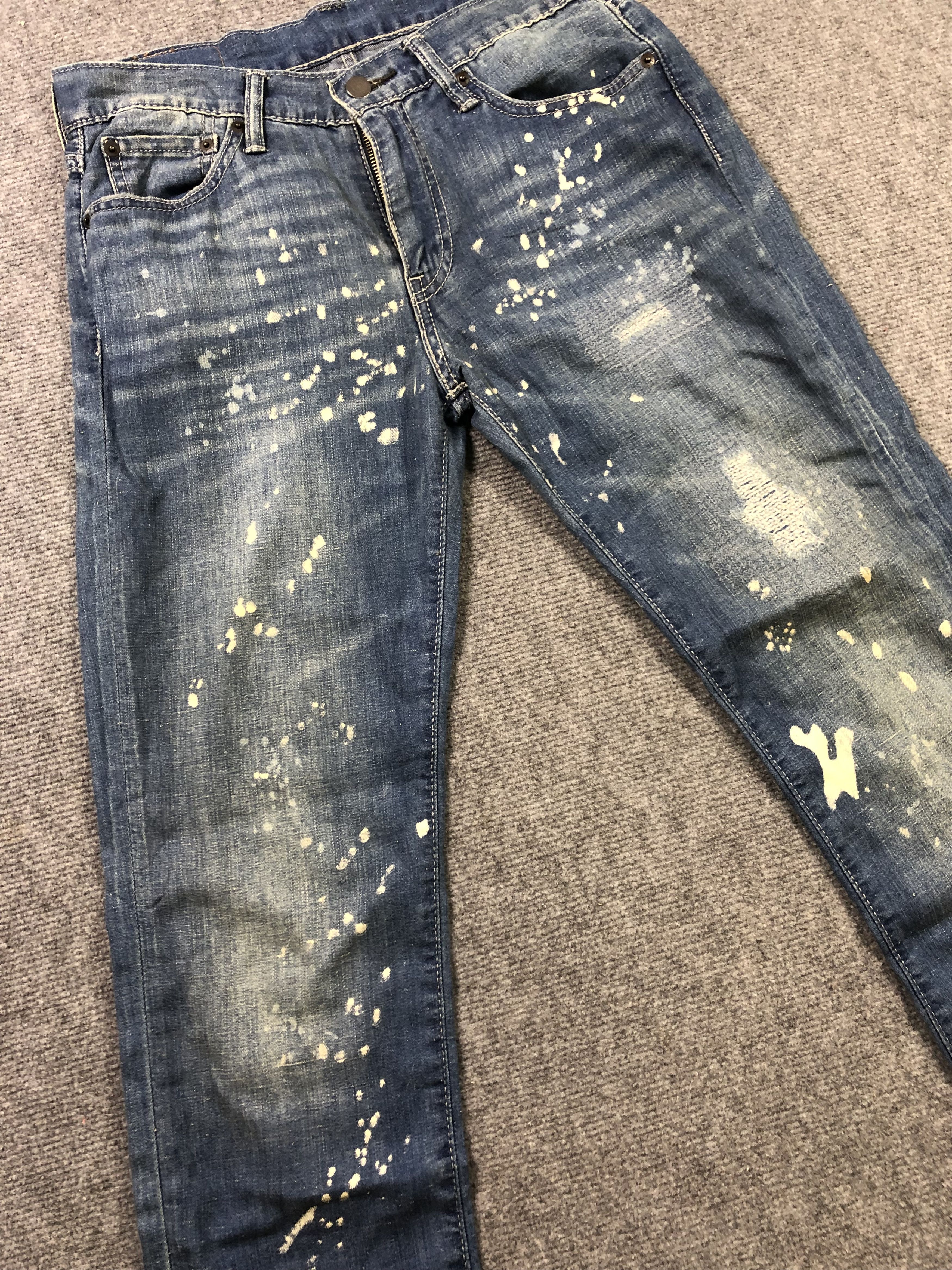 Levi's Levis 511 Paint Denim Jeans 31x31 Size US 31 - 4 Thumbnail