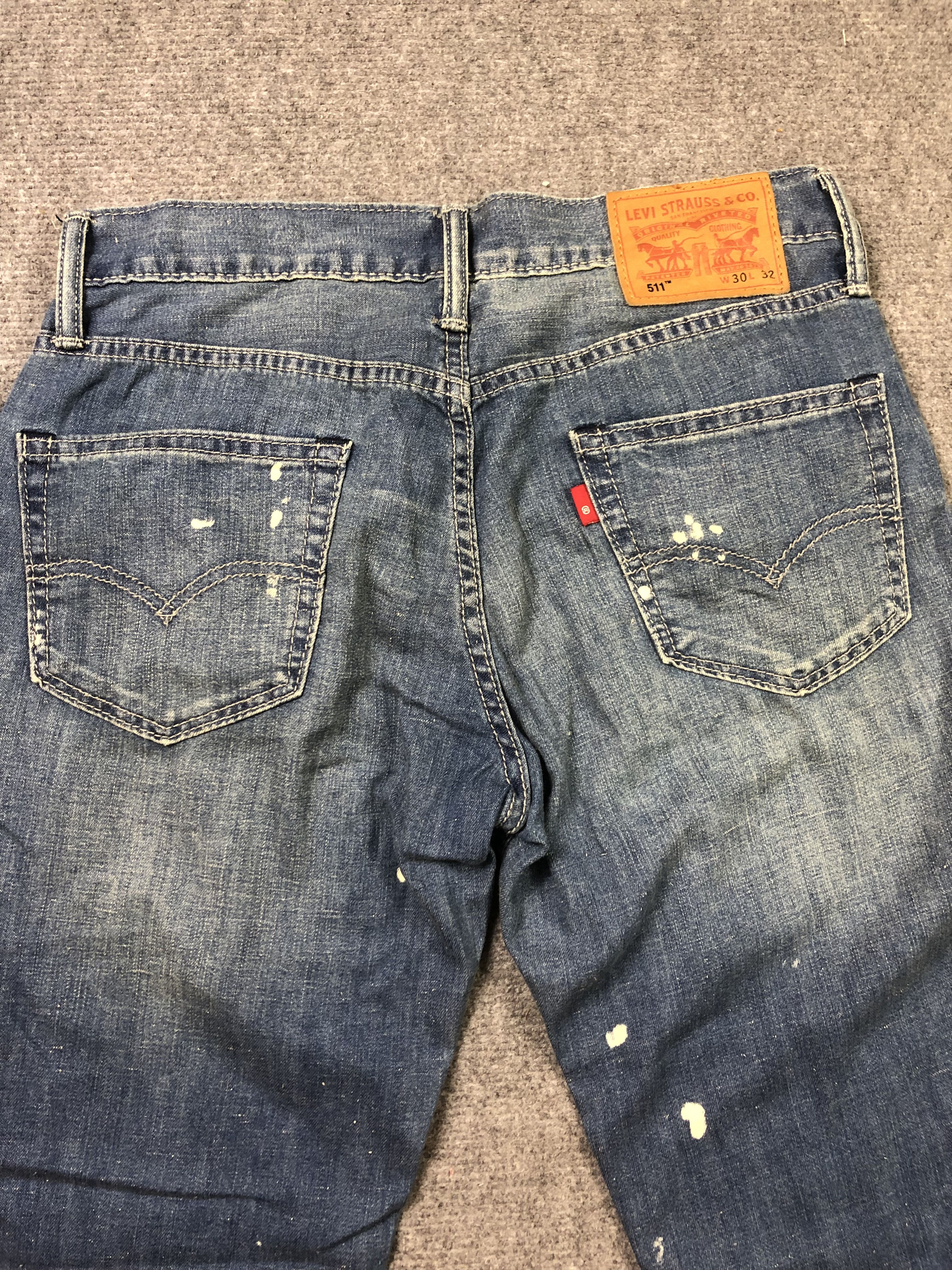 Levi's Levis 511 Paint Denim Jeans 31x31 Size US 31 - 11 Thumbnail