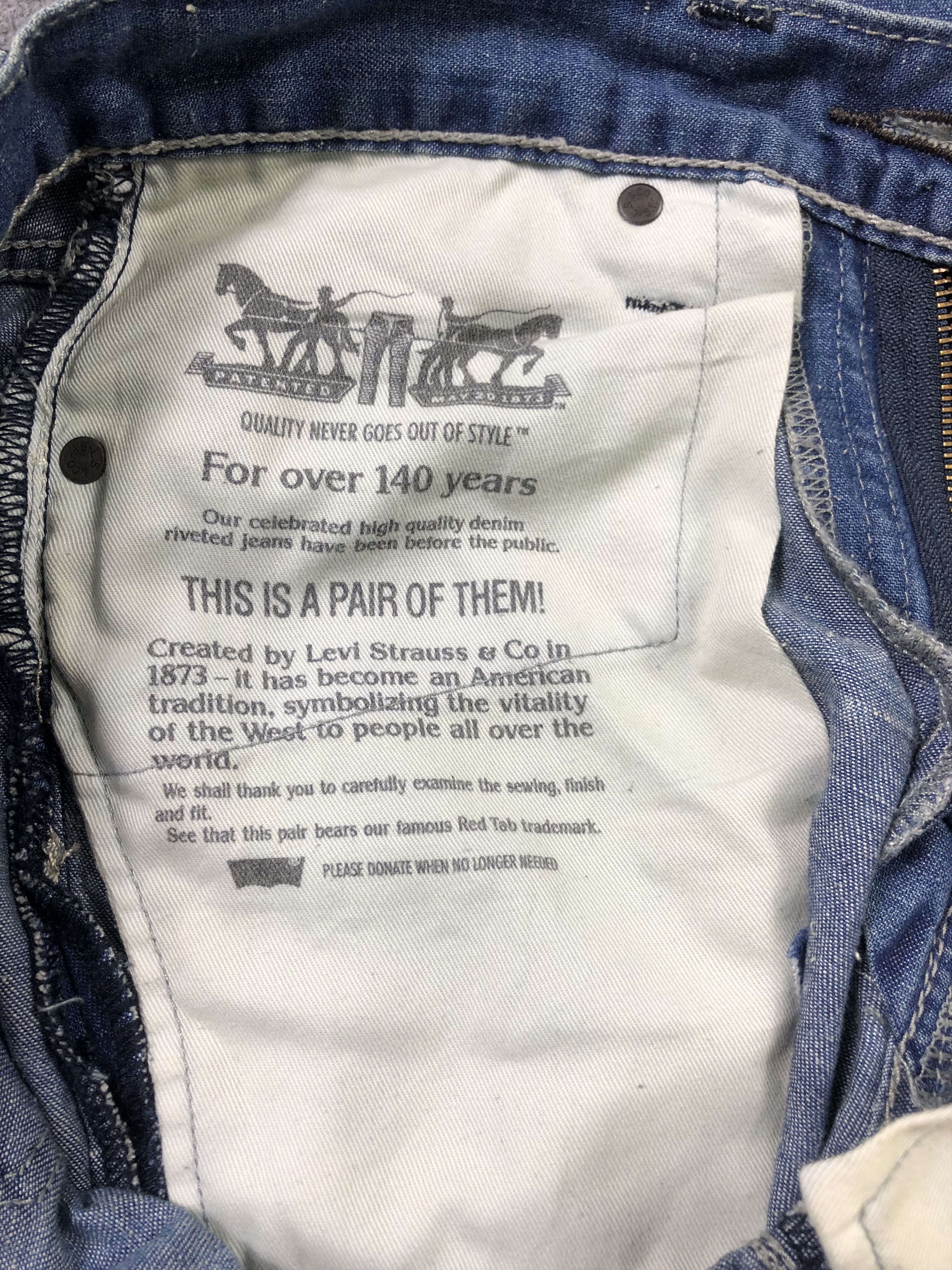 Levi's Levis 511 Paint Denim Jeans 31x31 Size US 31 - 6 Thumbnail