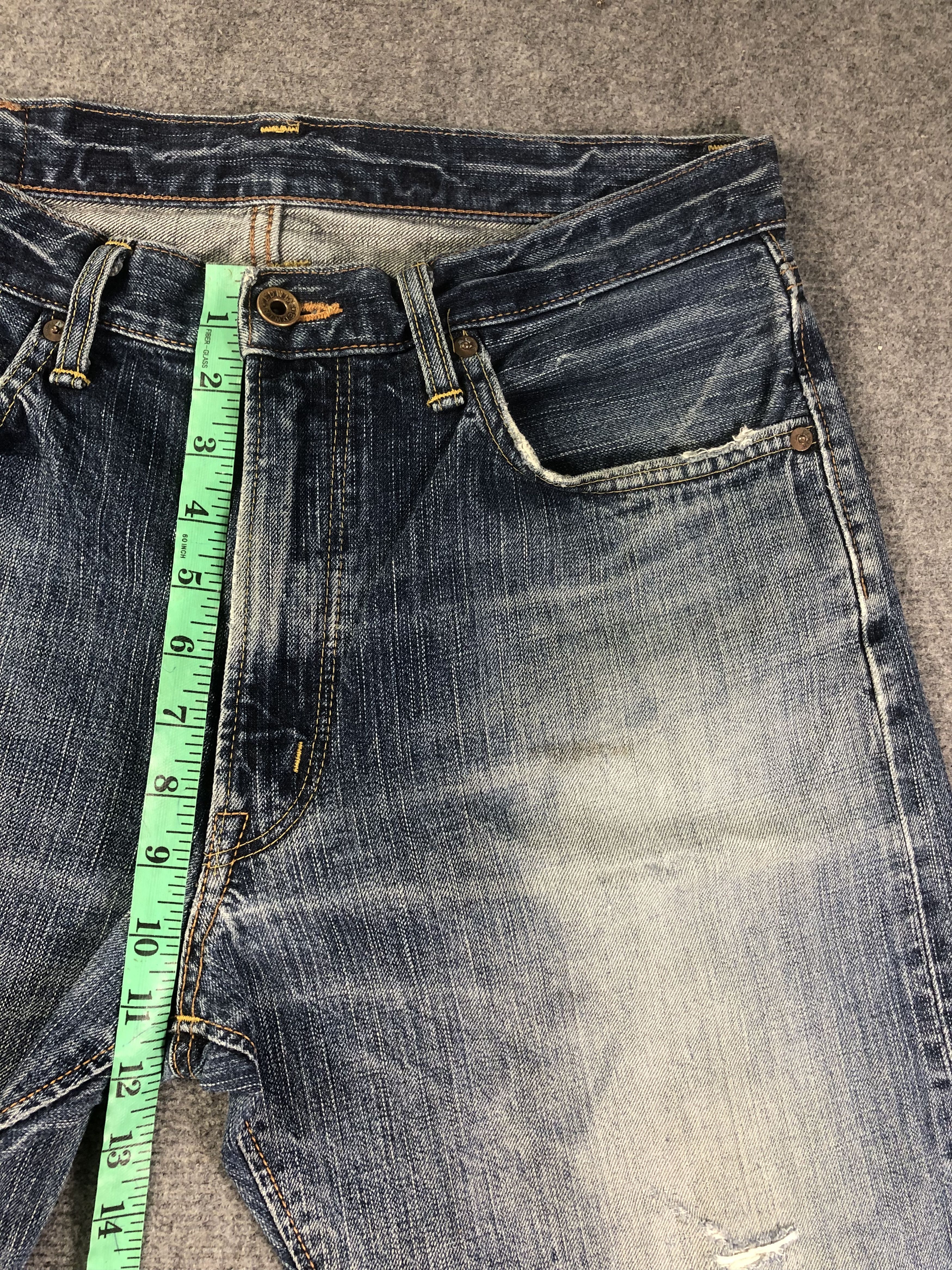 Edwin Wash Blue Edwin 505zx Selvedge Denim Jeans 33x33.5 Size US 33 - 4 Thumbnail