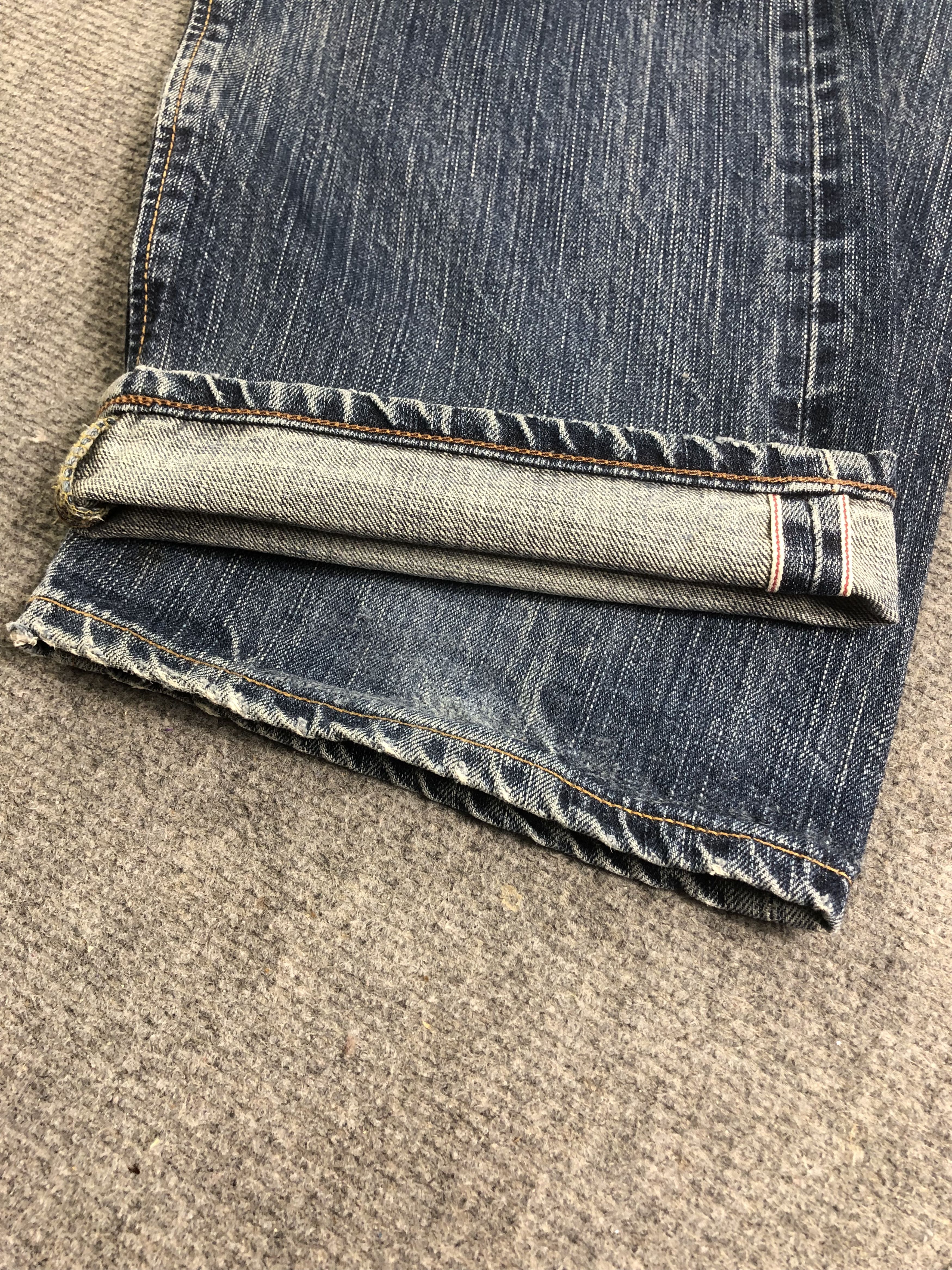 Edwin Wash Blue Edwin 505zx Selvedge Denim Jeans 33x33.5 Size US 33 - 9 Thumbnail