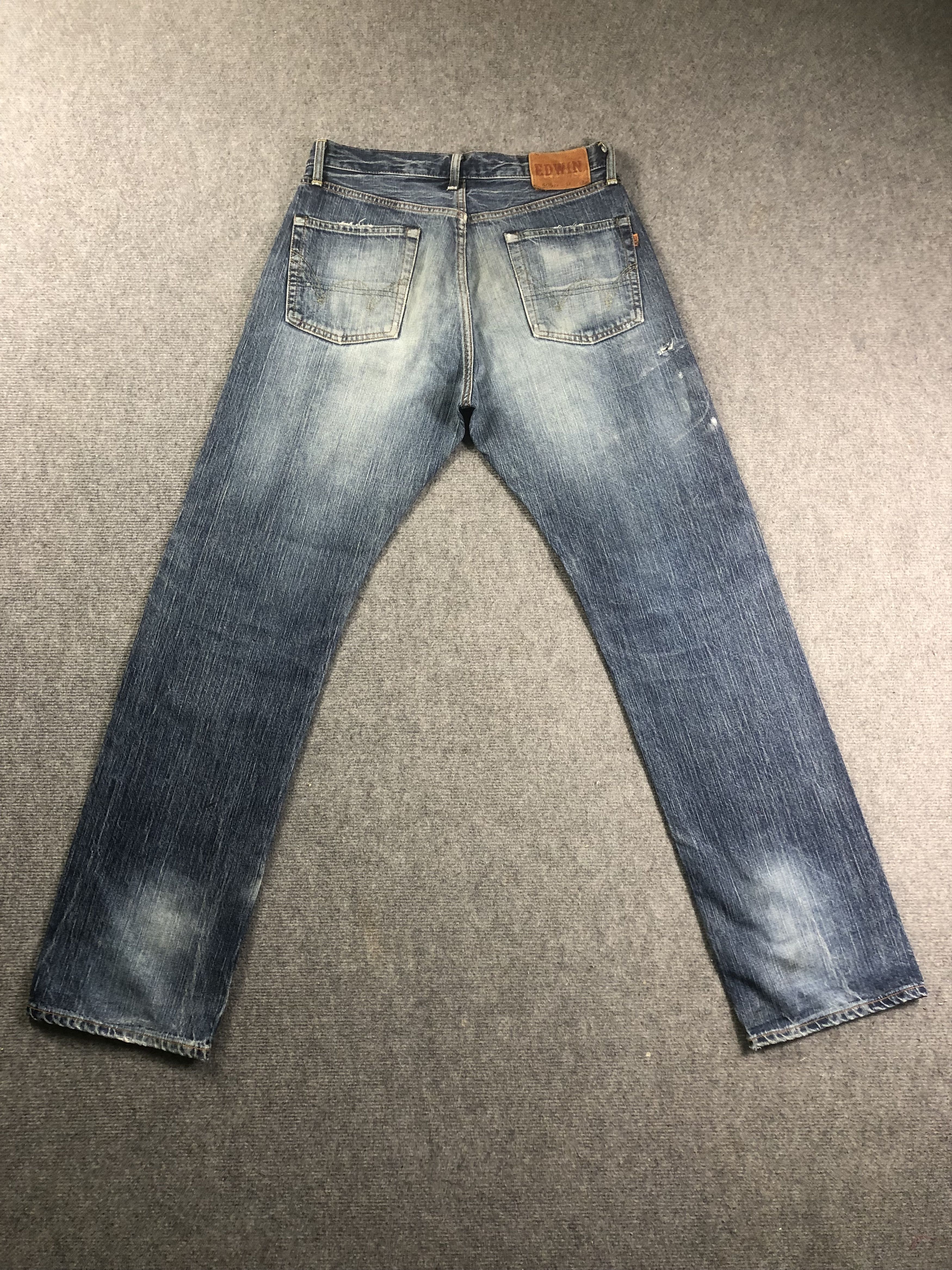 Edwin Wash Blue Edwin 505zx Selvedge Denim Jeans 33x33.5 Size US 33 - 10 Thumbnail