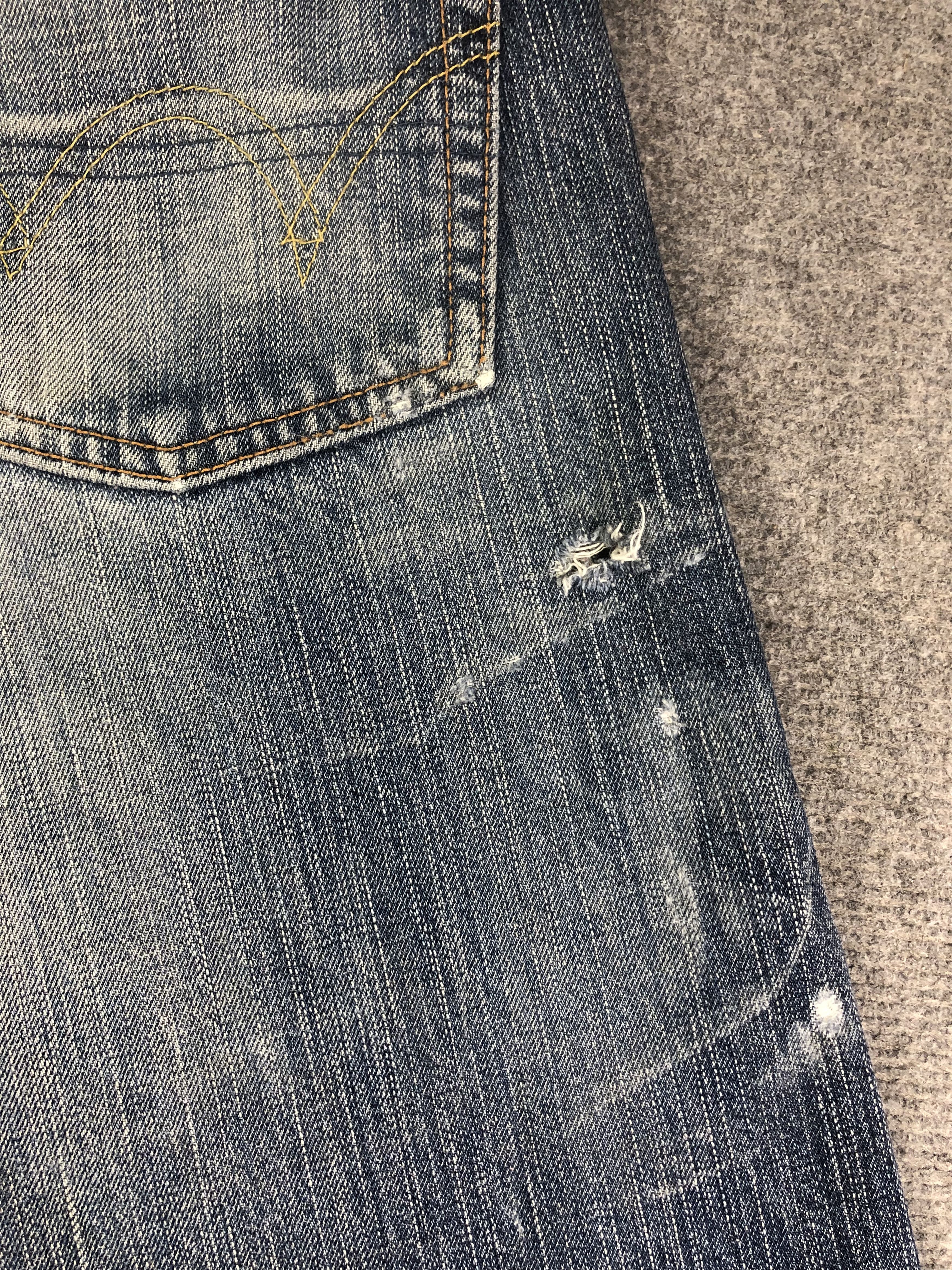 Edwin Wash Blue Edwin 505zx Selvedge Denim Jeans 33x33.5 Size US 33 - 7 Thumbnail
