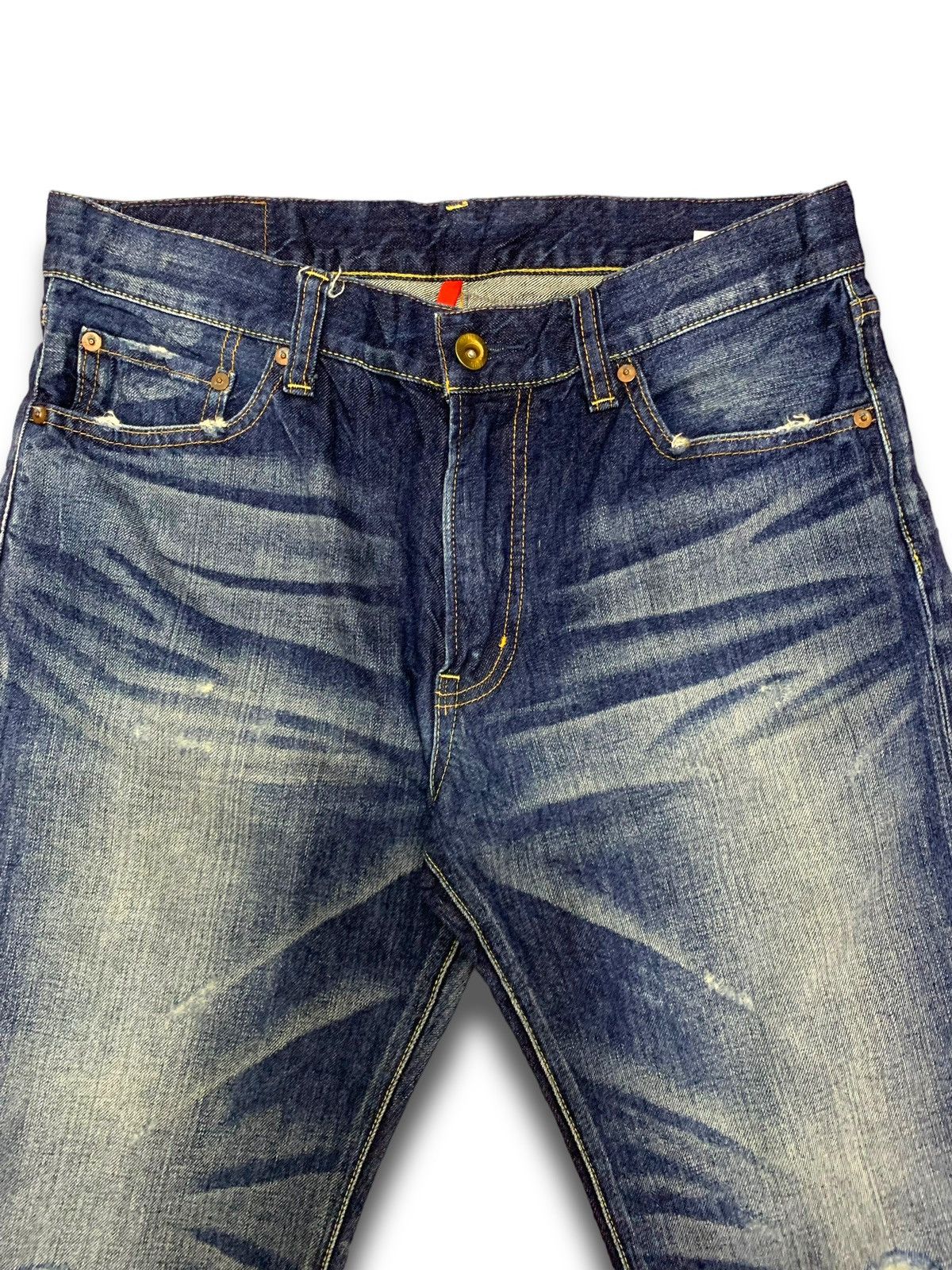 Japanese Brand × Uniqlo Vintage Y2K Japanese Denim Size US 33 - 4 Thumbnail