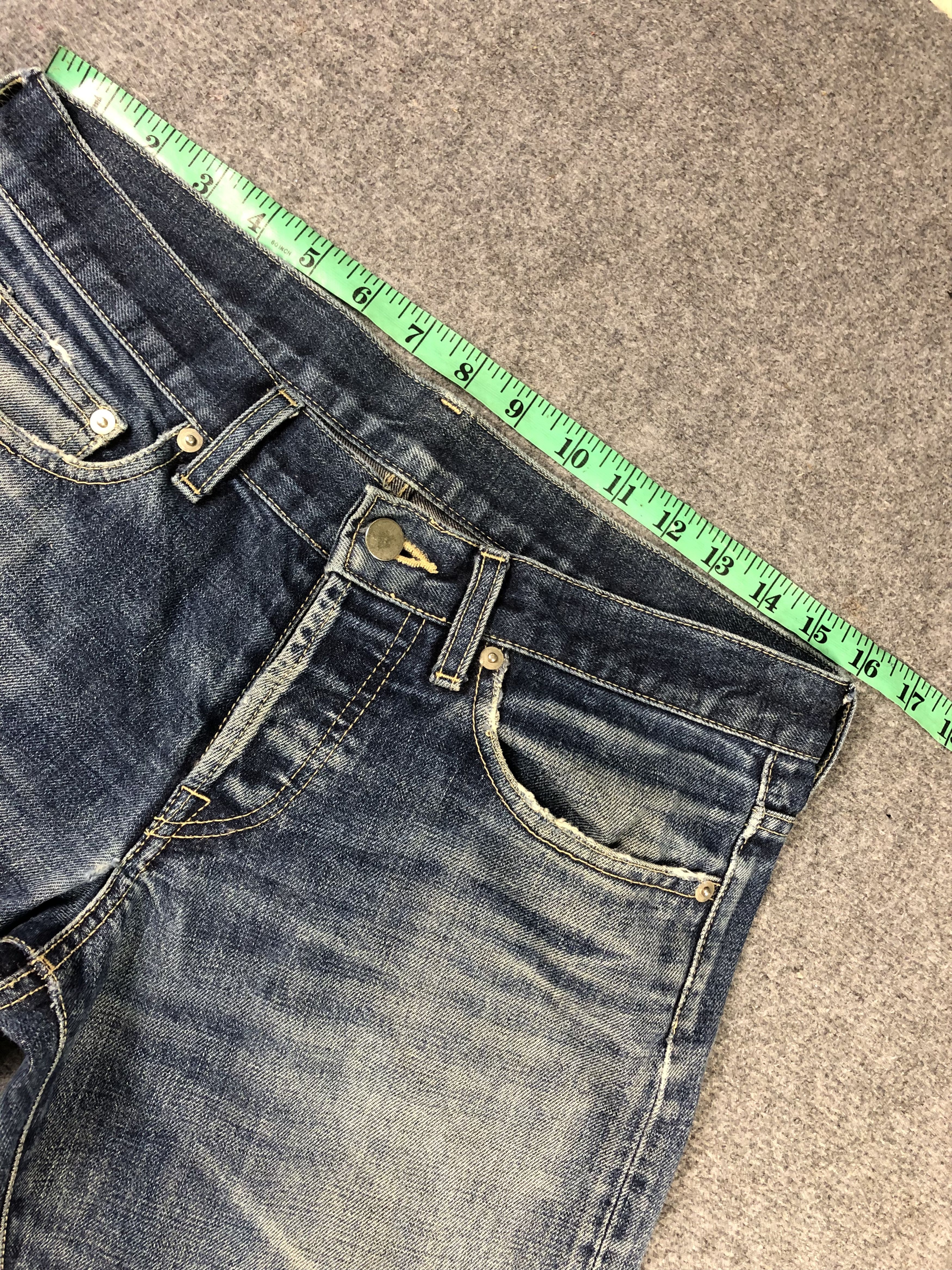 Japanese Brand Untitled Men Denim Jeans 33x32.5 Size US 33 - 9 Thumbnail