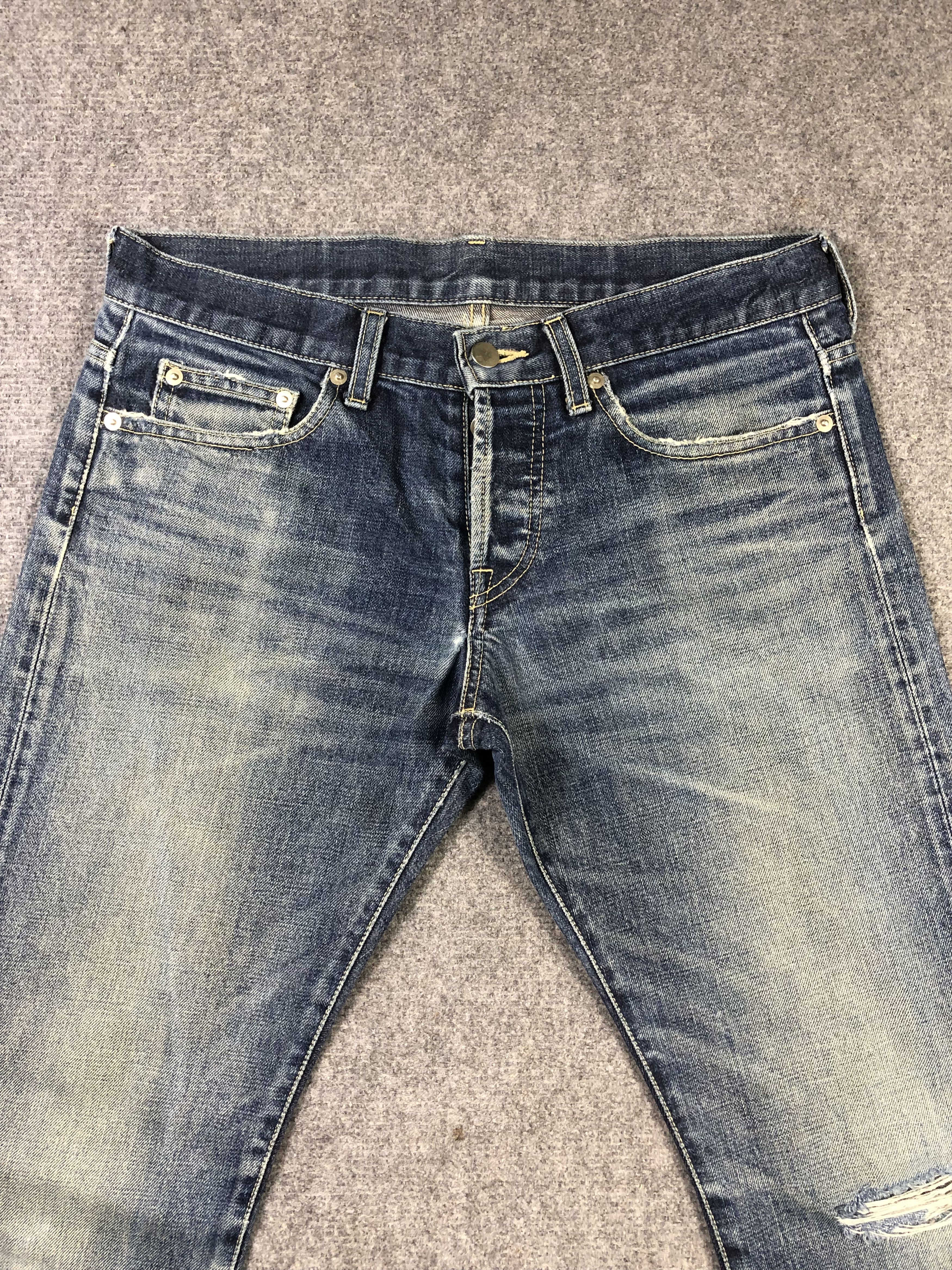 Japanese Brand Untitled Men Denim Jeans 33x32.5 Size US 33 - 2 Thumbnail