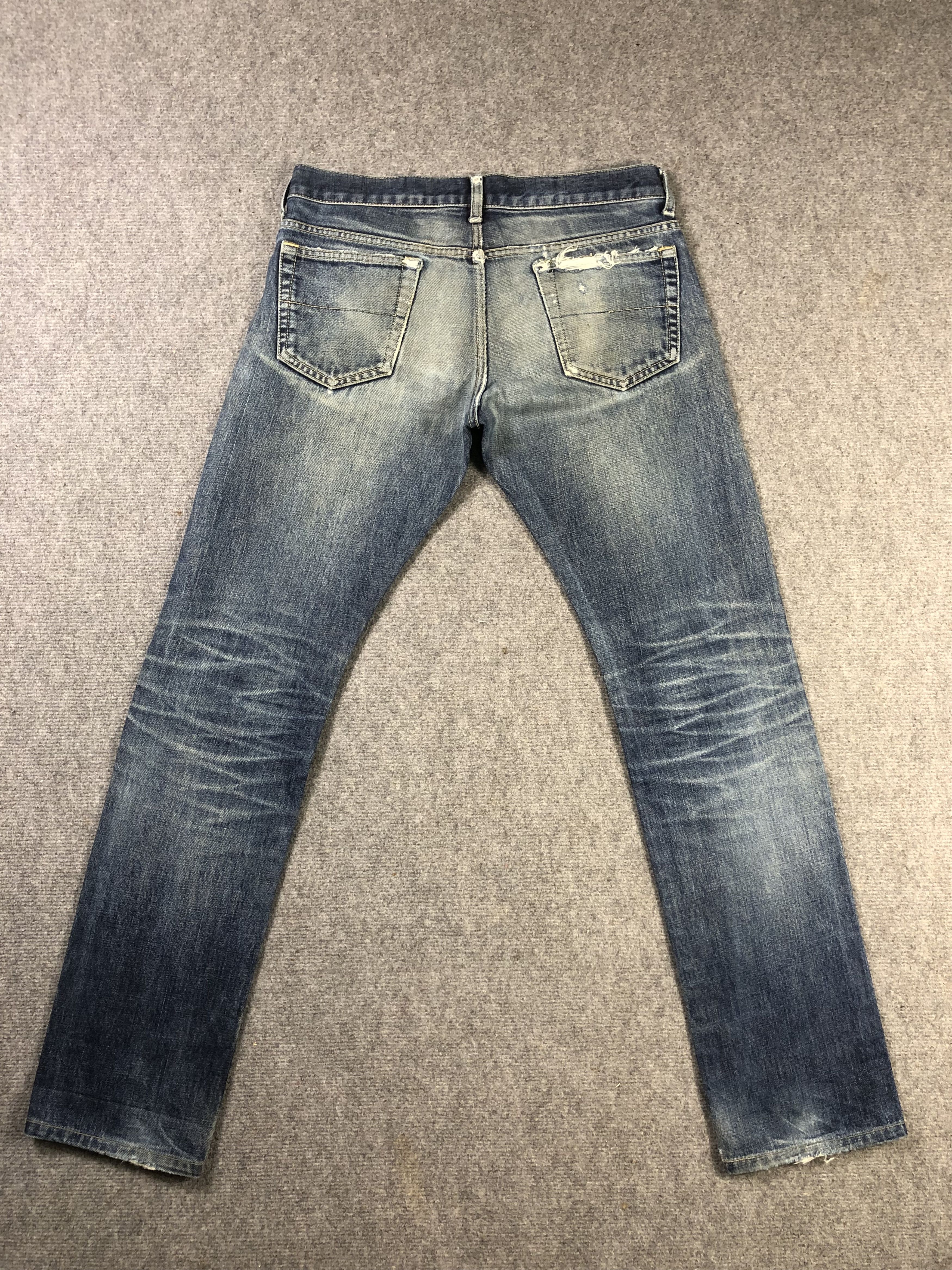 Japanese Brand Untitled Men Denim Jeans 33x32.5 Size US 33 - 14 Thumbnail