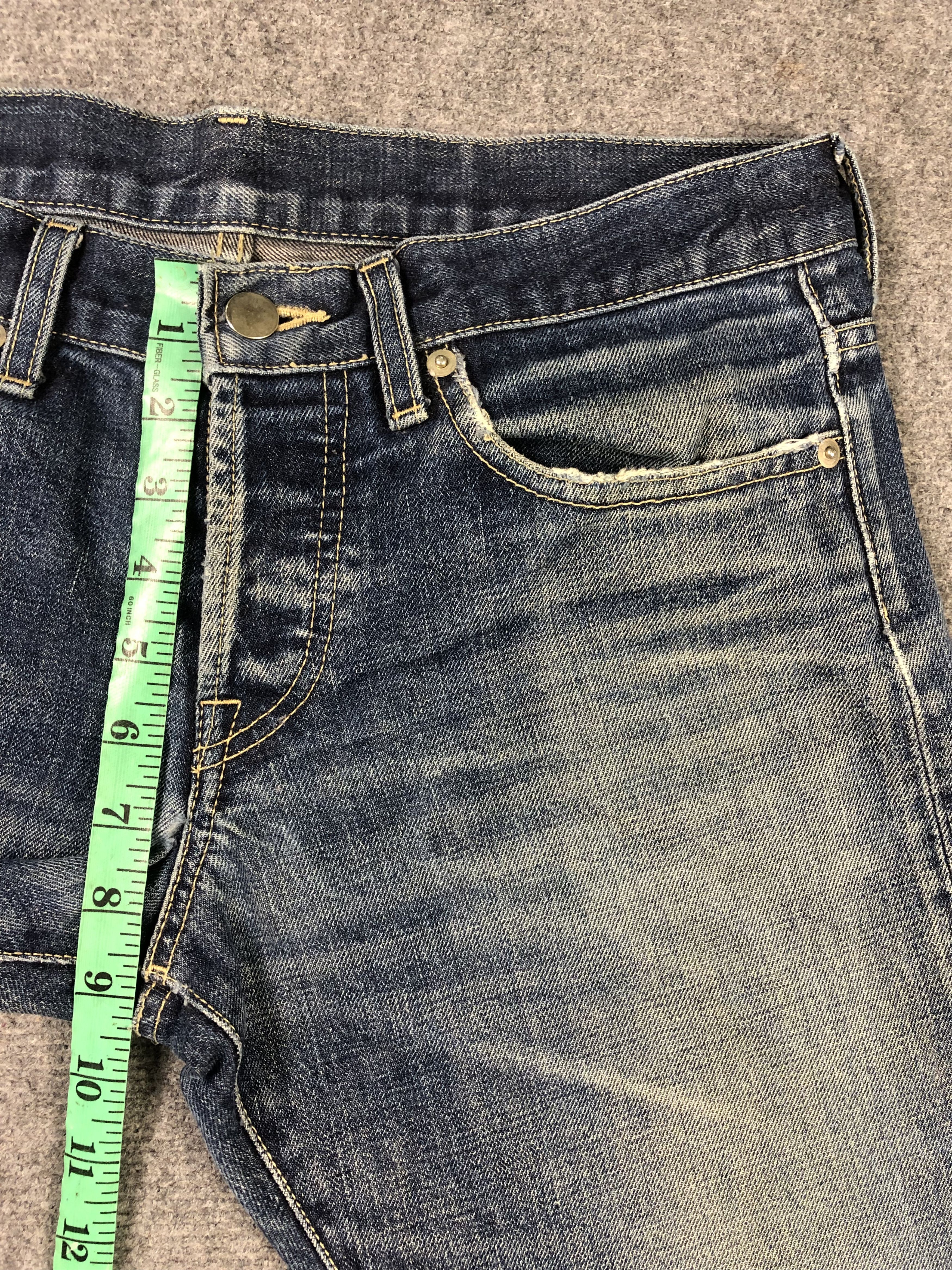 Japanese Brand Untitled Men Denim Jeans 33x32.5 Size US 33 - 10 Thumbnail