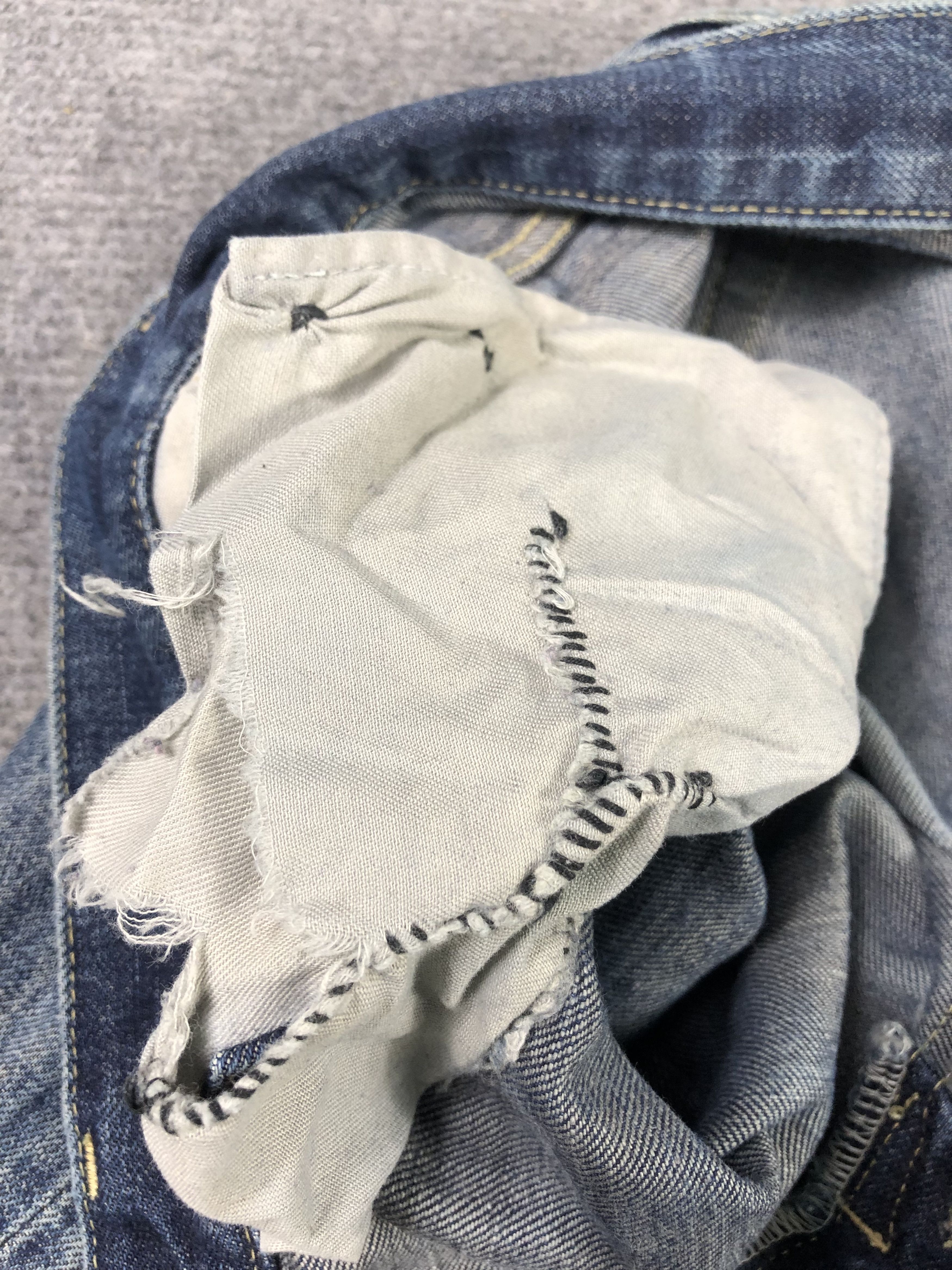Japanese Brand Untitled Men Denim Jeans 33x32.5 Size US 33 - 8 Thumbnail