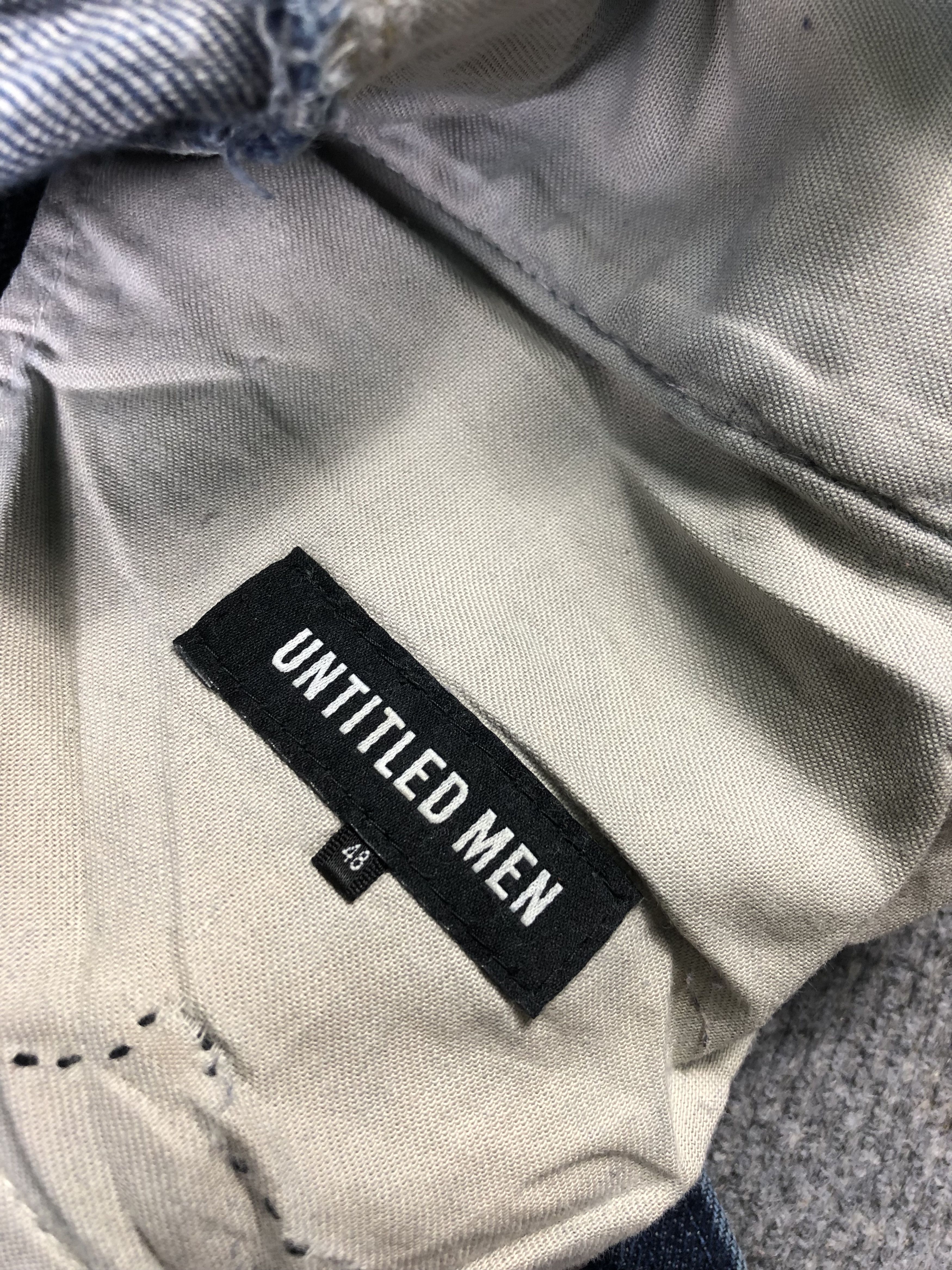 Japanese Brand Untitled Men Denim Jeans 33x32.5 Size US 33 - 6 Thumbnail