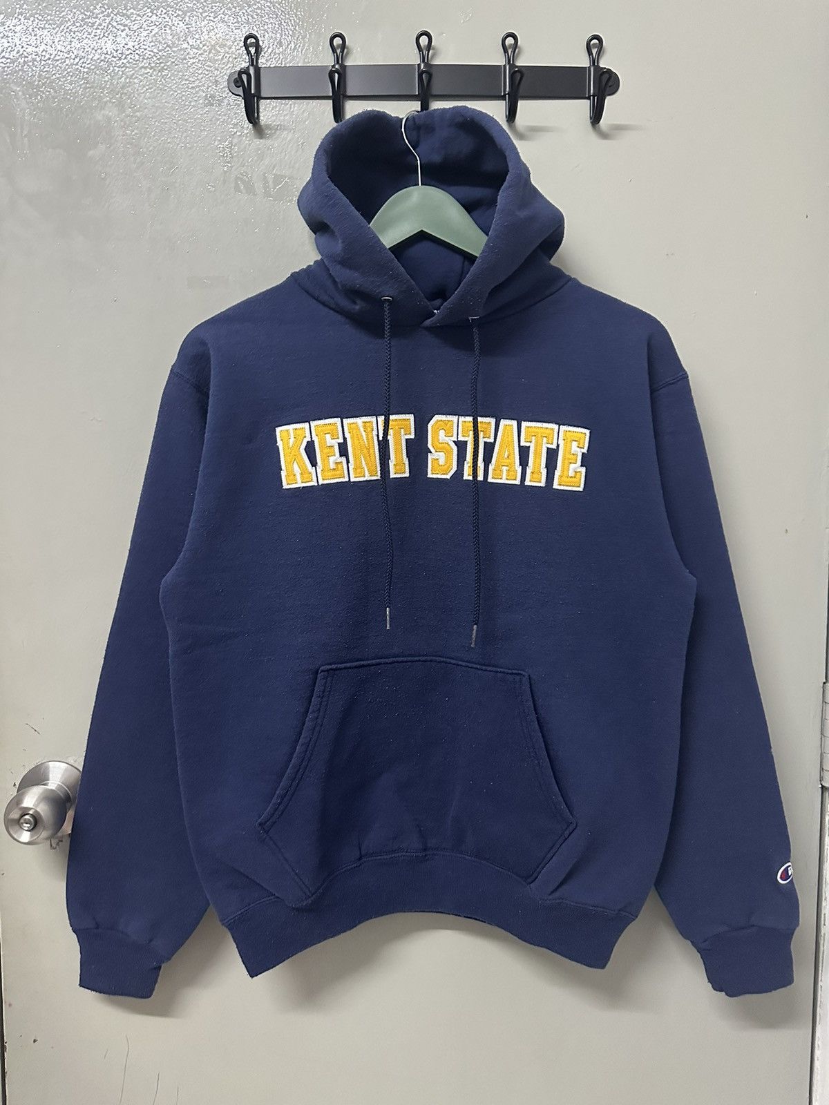Vintage CHAMPION Kent State Spellout Pullover Hoodie