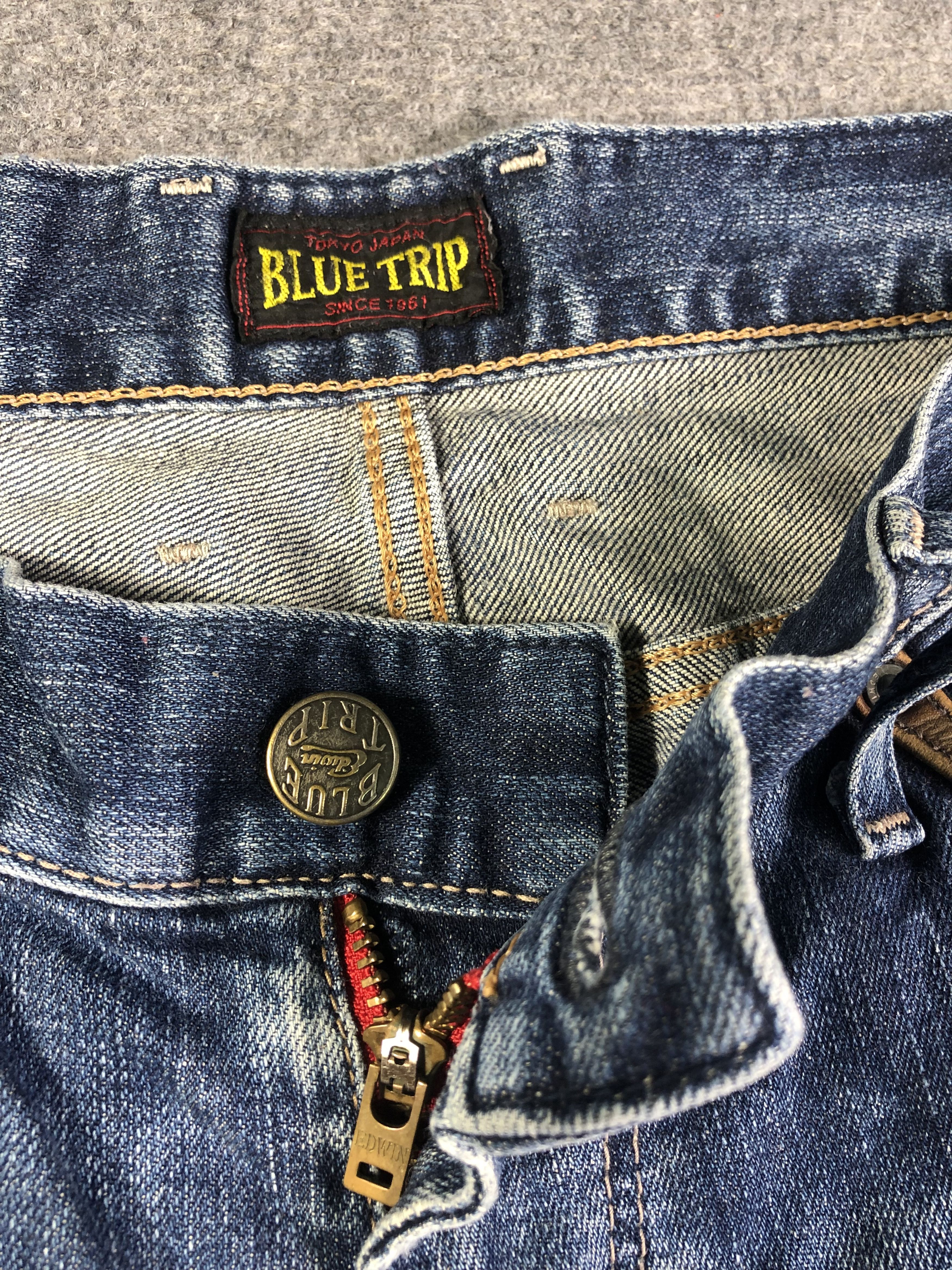 Edwin Faded Blue Edwin Blue Trip Jeans 34x30 Size US 34 / EU 50 - 3 Thumbnail