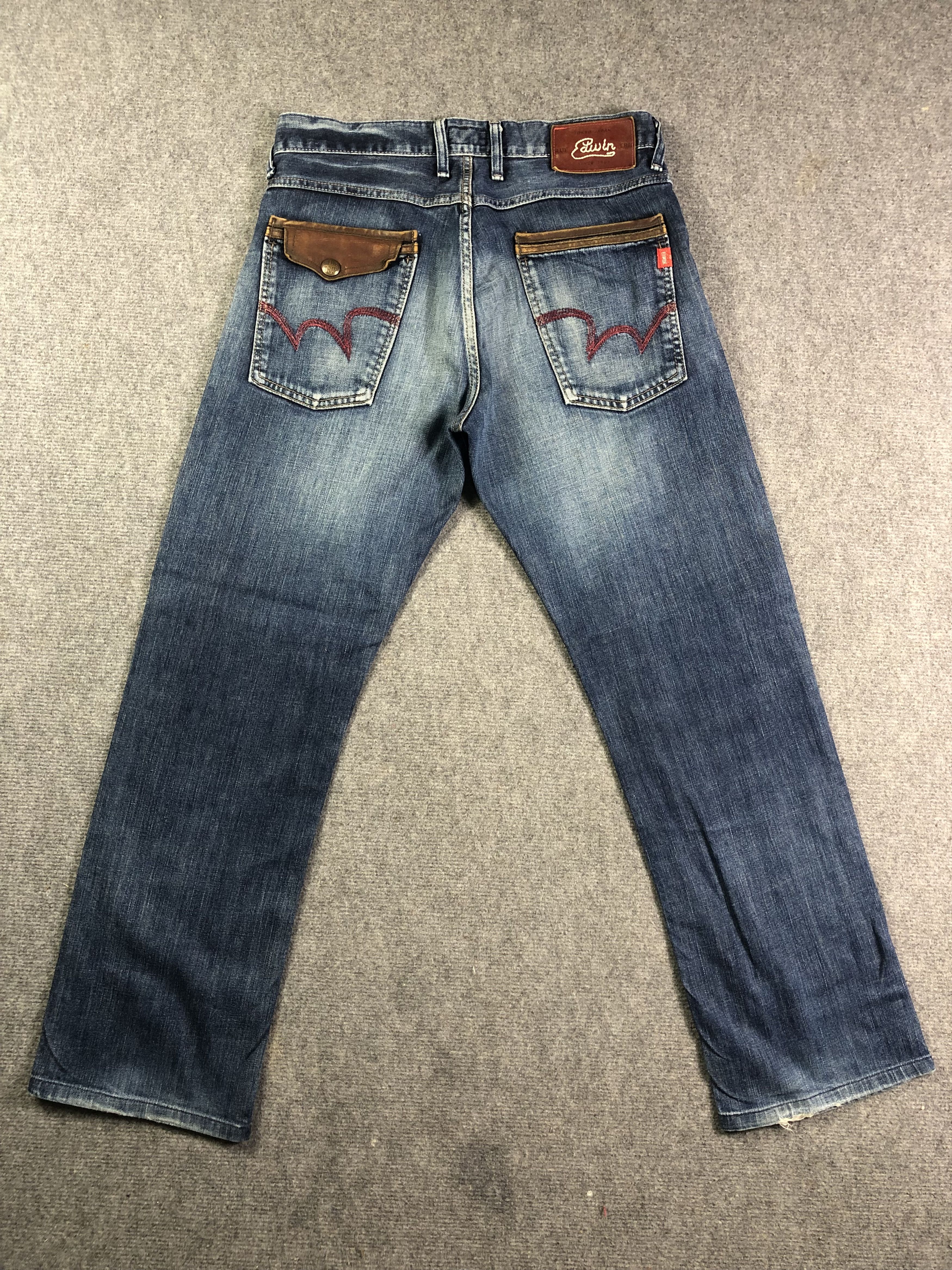 Edwin Faded Blue Edwin Blue Trip Jeans 34x30 Size US 34 / EU 50 - 12 Thumbnail