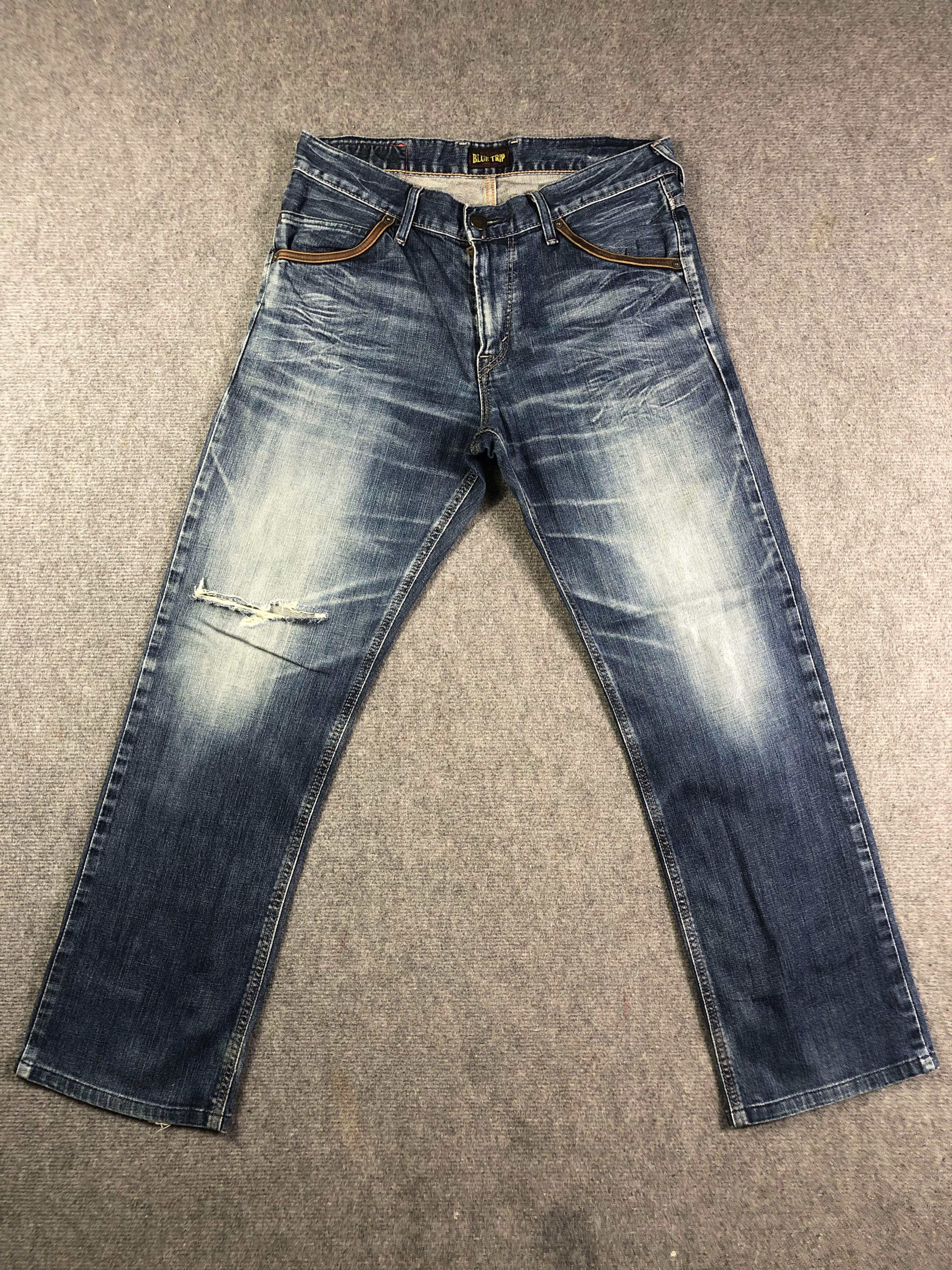 image of Archival Clothing x Edwin Faded Blue Edwin Blue Trip Jeans 34X30, Men's